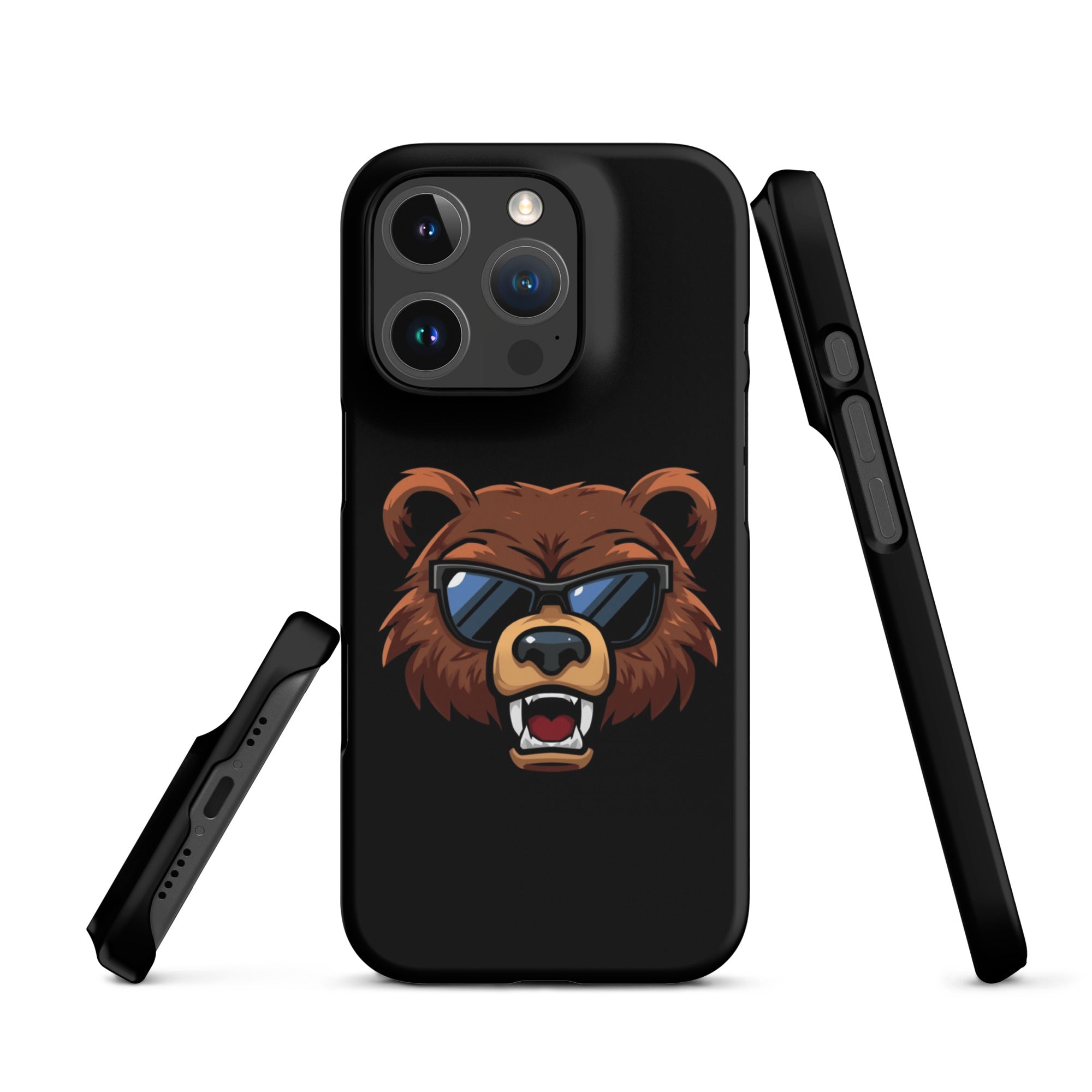 Cover iPhone Resistente – Compatibile con Ricarica Wireless – Design Cool Bear-Biiply