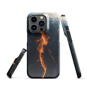 Cover iPhone Resistente – Compatibile con Ricarica Wireless – Design Crack in Planet Earth-Biiply