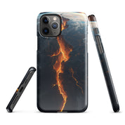 Cover iPhone Resistente – Compatibile con Ricarica Wireless – Design Crack in Planet Earth-Biiply