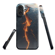 Cover iPhone Resistente – Compatibile con Ricarica Wireless – Design Crack in Planet Earth-Biiply