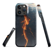 Cover iPhone Resistente – Compatibile con Ricarica Wireless – Design Crack in Planet Earth-Biiply
