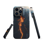 Cover iPhone Resistente – Compatibile con Ricarica Wireless – Design Crack in Planet Earth-Biiply