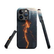 Cover iPhone Resistente – Compatibile con Ricarica Wireless – Design Crack in Planet Earth-Biiply