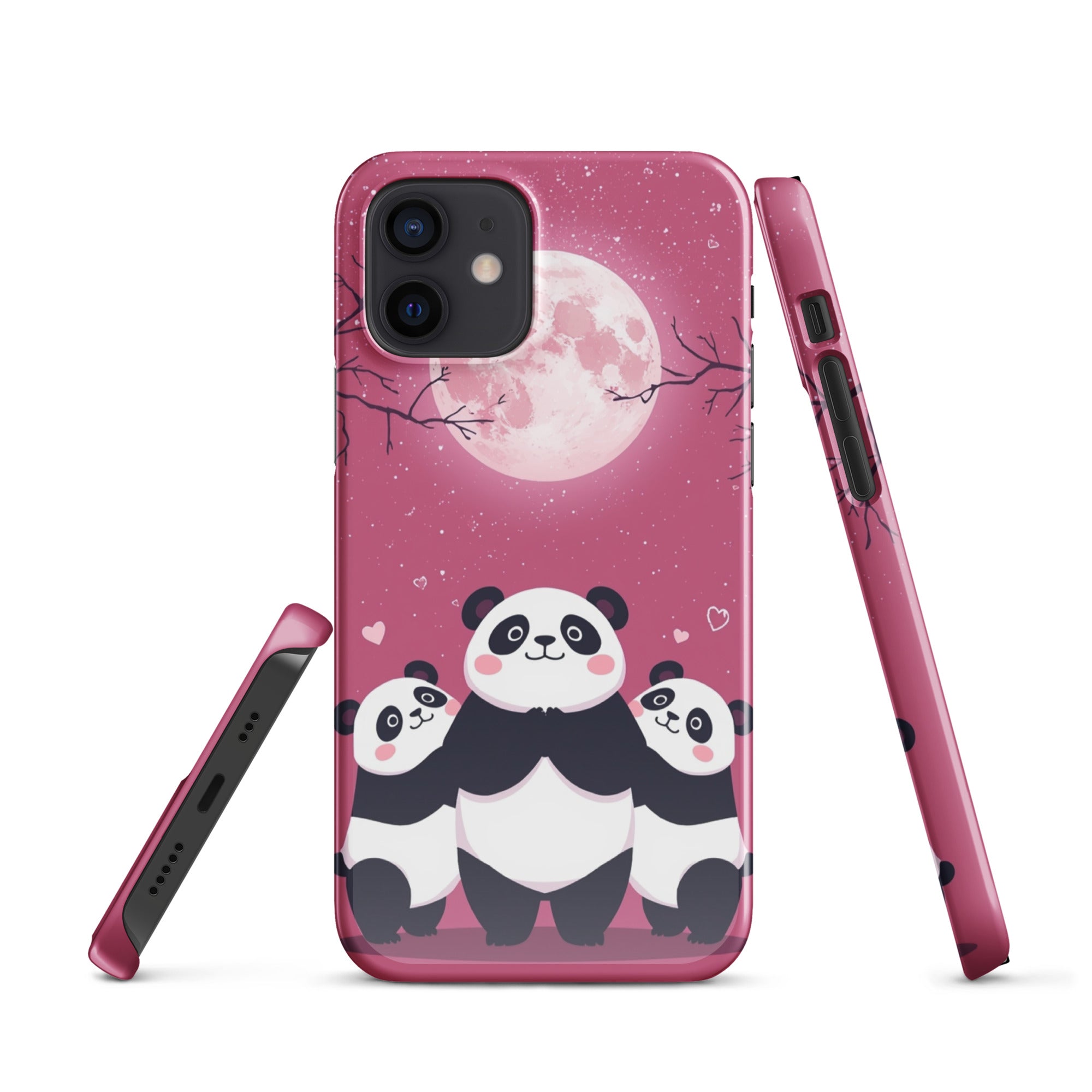 Cover iPhone Resistente – Compatibile con Ricarica Wireless – Design Cute Panda-Biiply