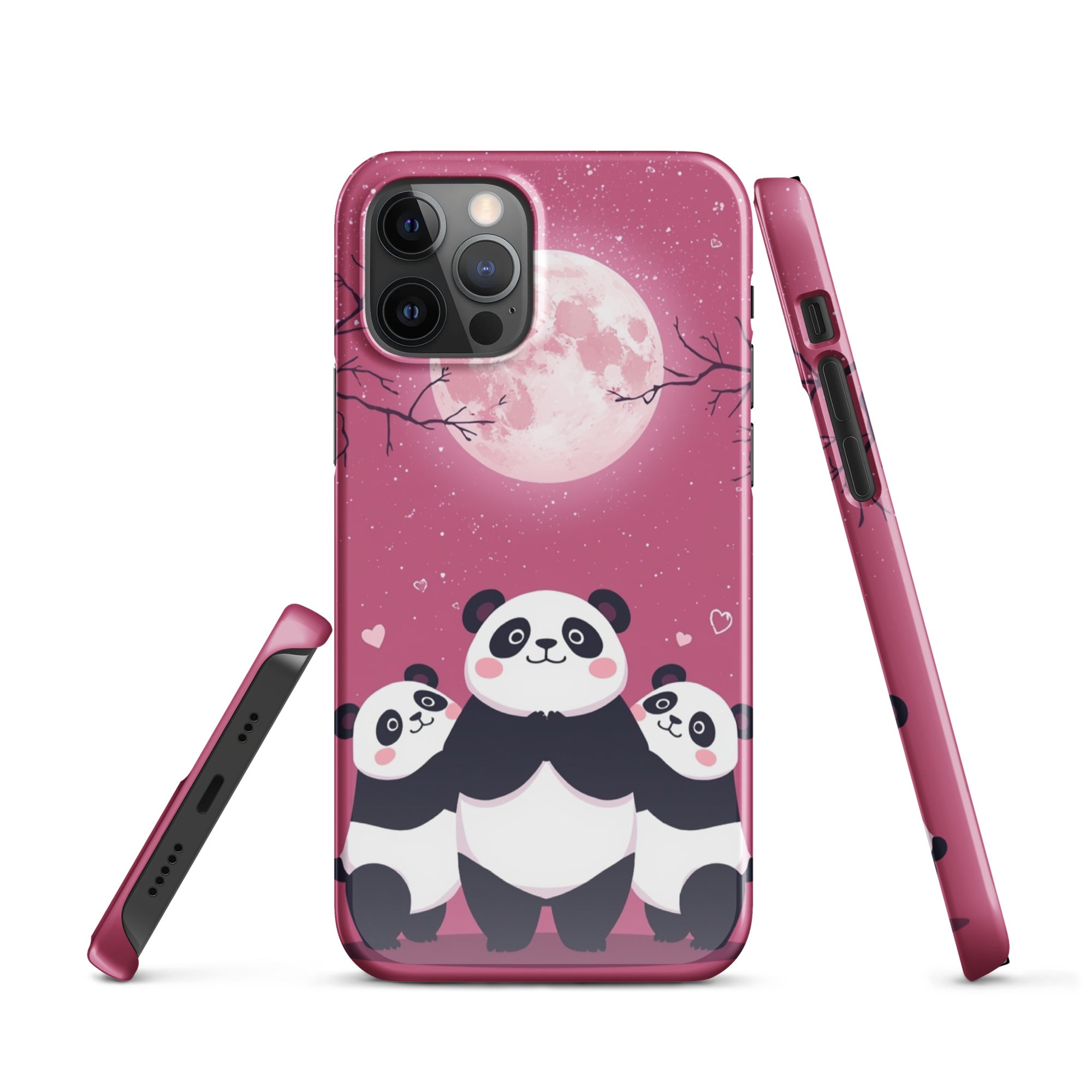 Cover iPhone Resistente – Compatibile con Ricarica Wireless – Design Cute Panda-Biiply