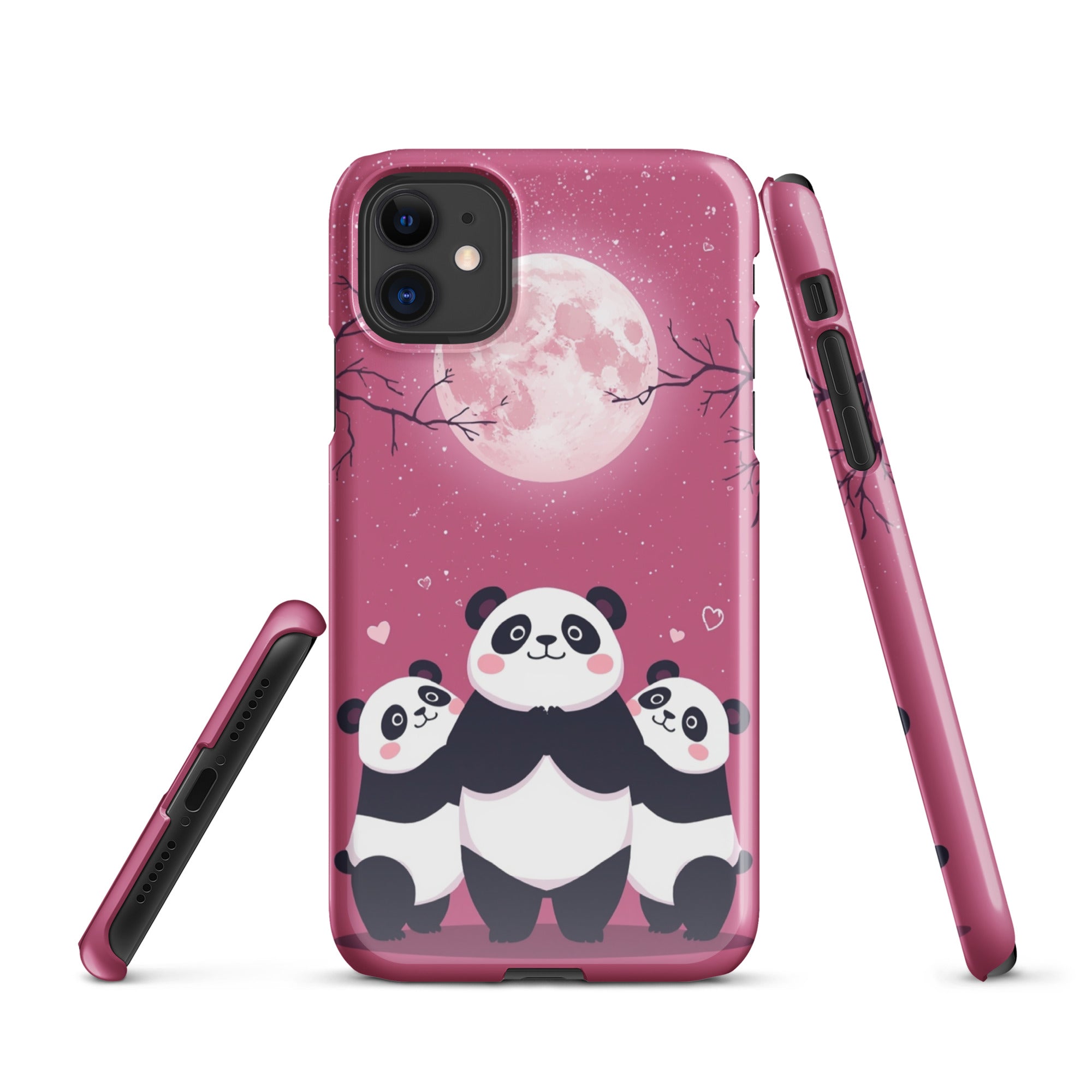 Cover iPhone Resistente – Compatibile con Ricarica Wireless – Design Cute Panda-Biiply
