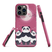 Cover iPhone Resistente – Compatibile con Ricarica Wireless – Design Cute Panda-Biiply