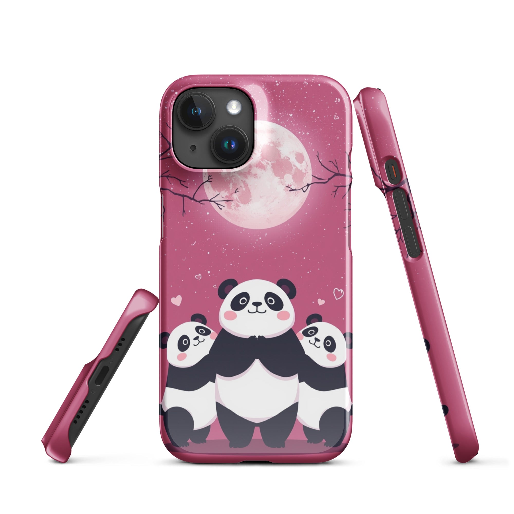 Cover iPhone Resistente – Compatibile con Ricarica Wireless – Design Cute Panda-Biiply