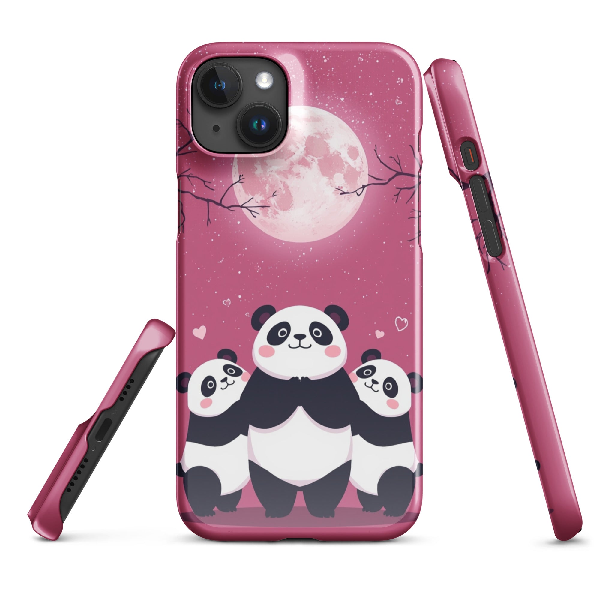Cover iPhone Resistente – Compatibile con Ricarica Wireless – Design Cute Panda-Biiply