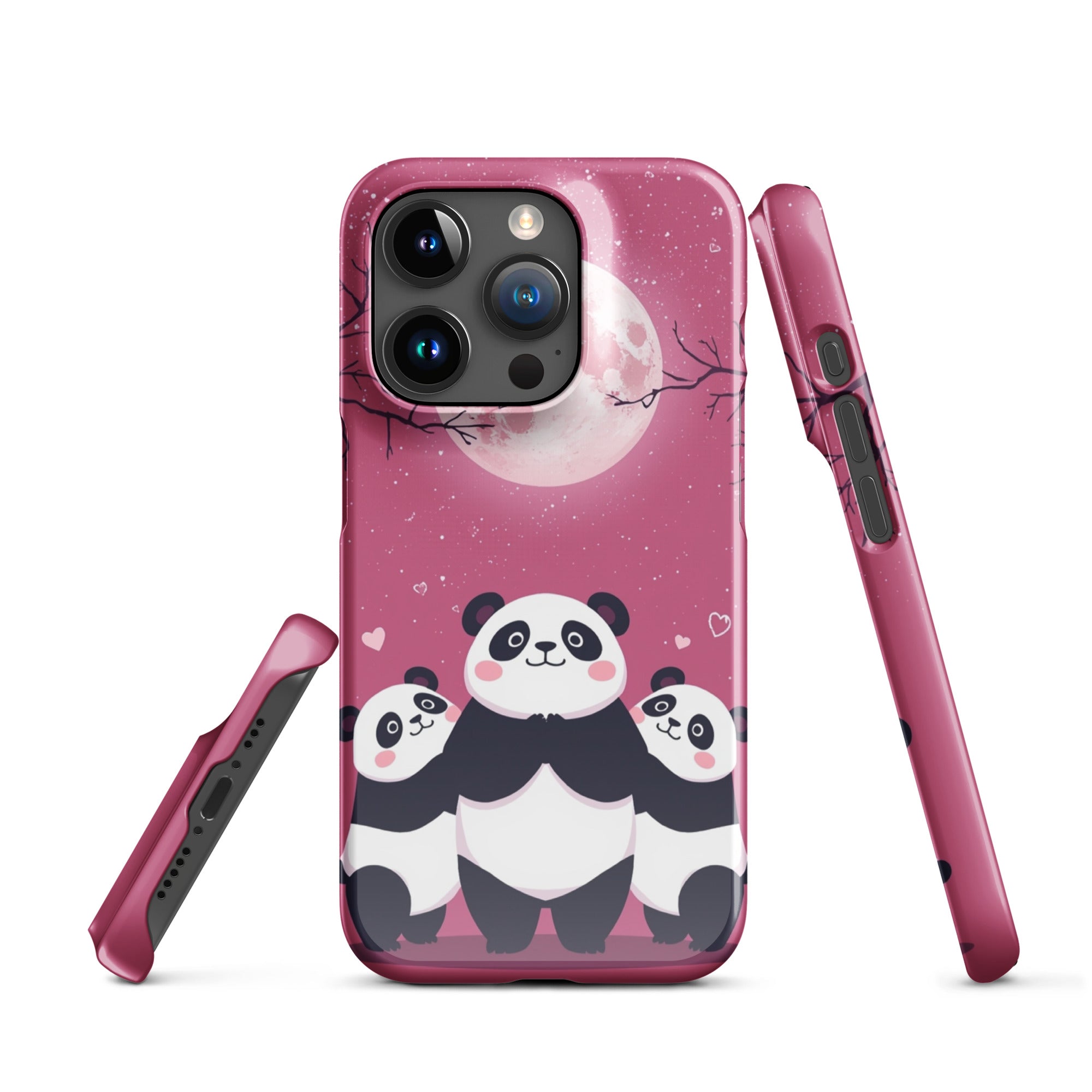 Cover iPhone Resistente – Compatibile con Ricarica Wireless – Design Cute Panda-Biiply