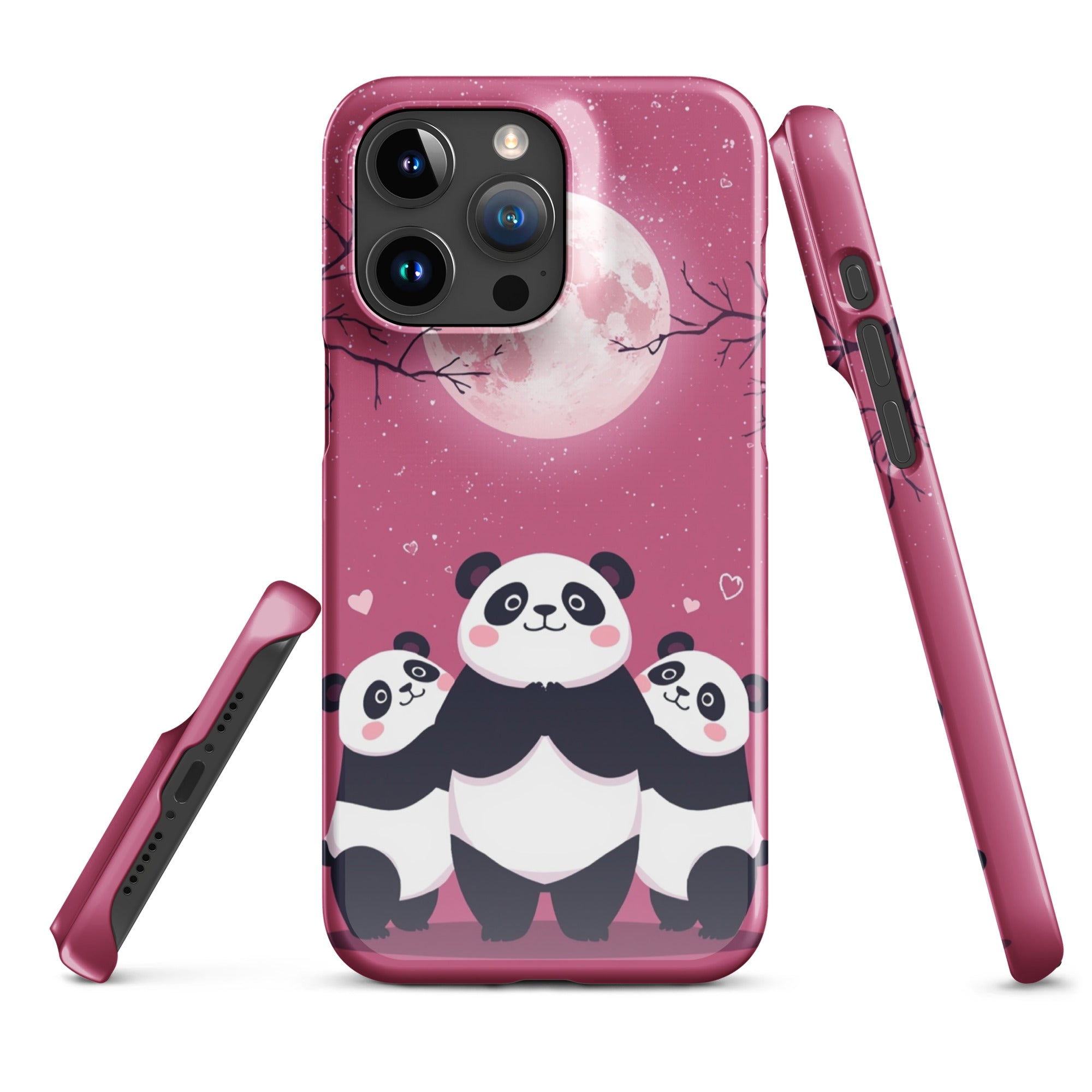Cover iPhone Resistente – Compatibile con Ricarica Wireless – Design Cute Panda-Biiply