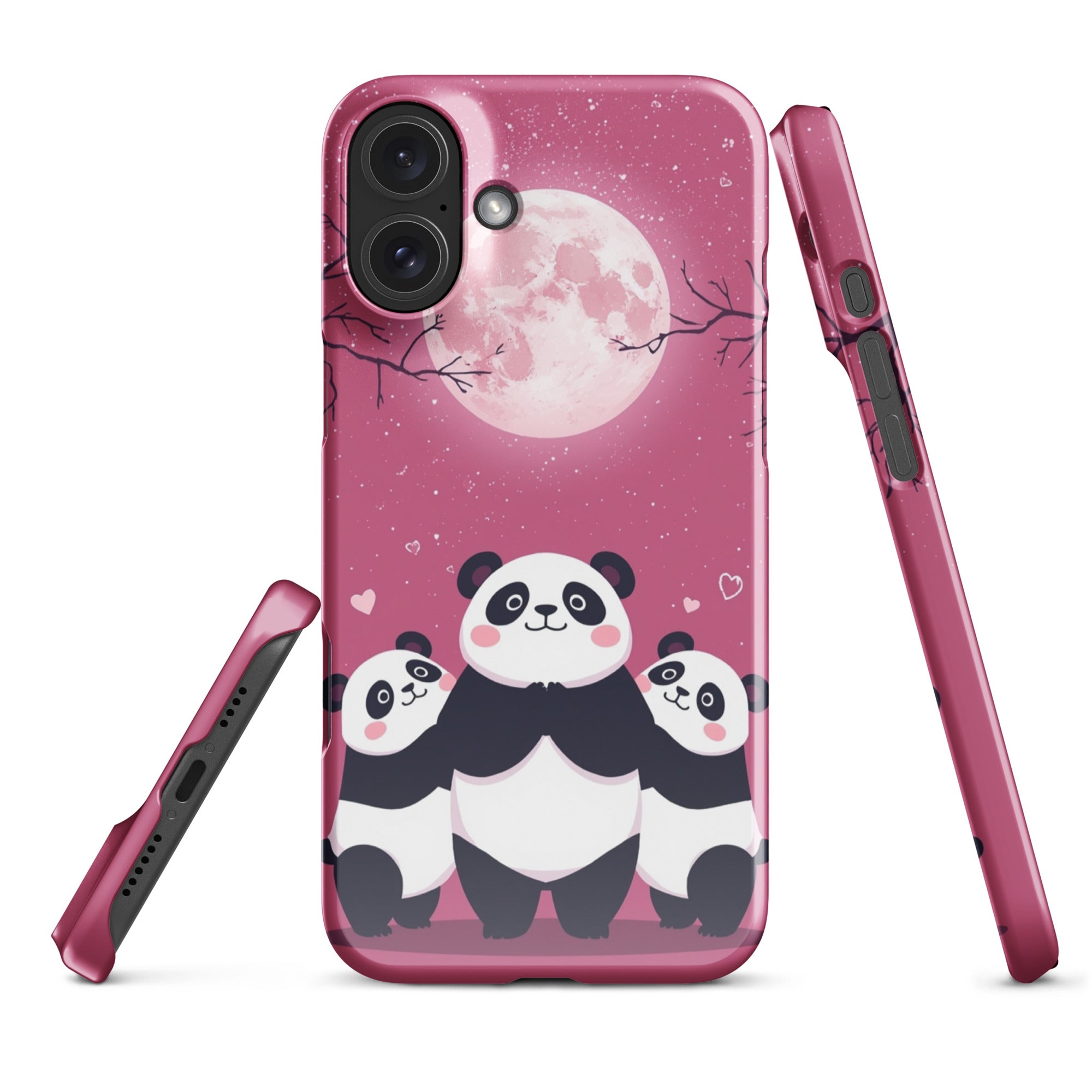 Cover iPhone Resistente – Compatibile con Ricarica Wireless – Design Cute Panda-Biiply