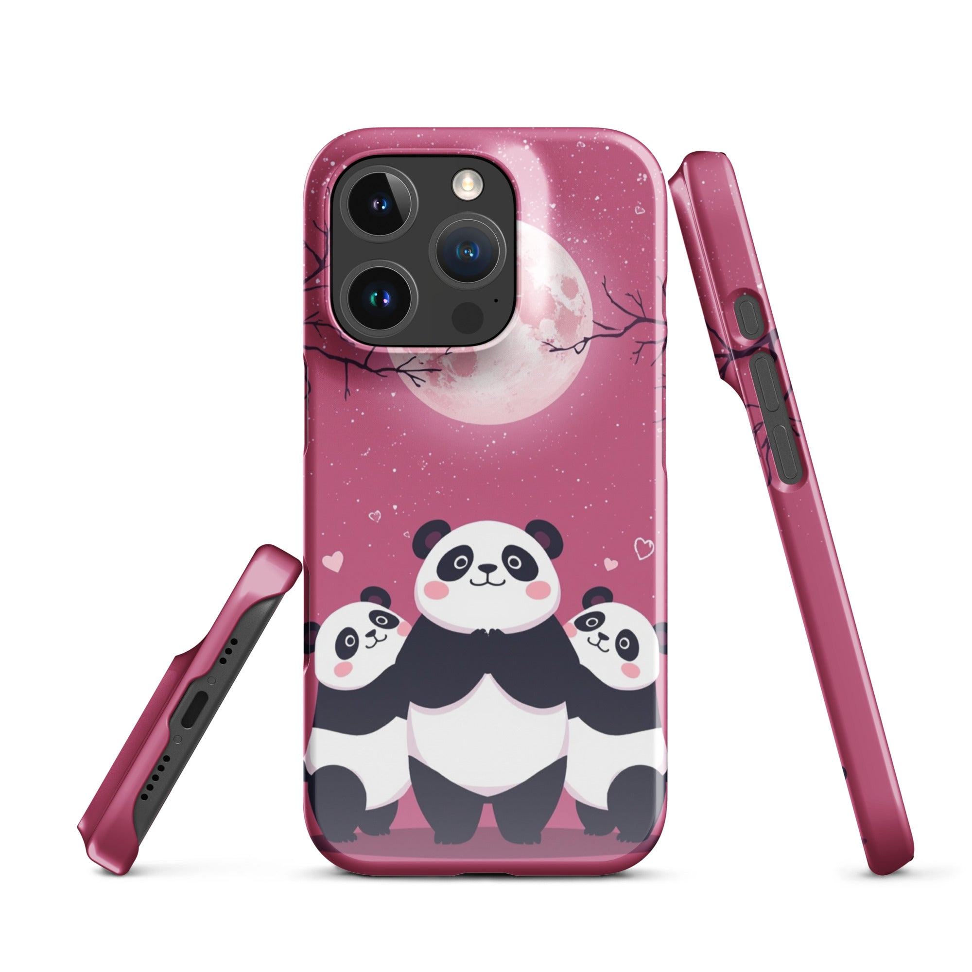 Cover iPhone Resistente – Compatibile con Ricarica Wireless – Design Cute Panda-Biiply
