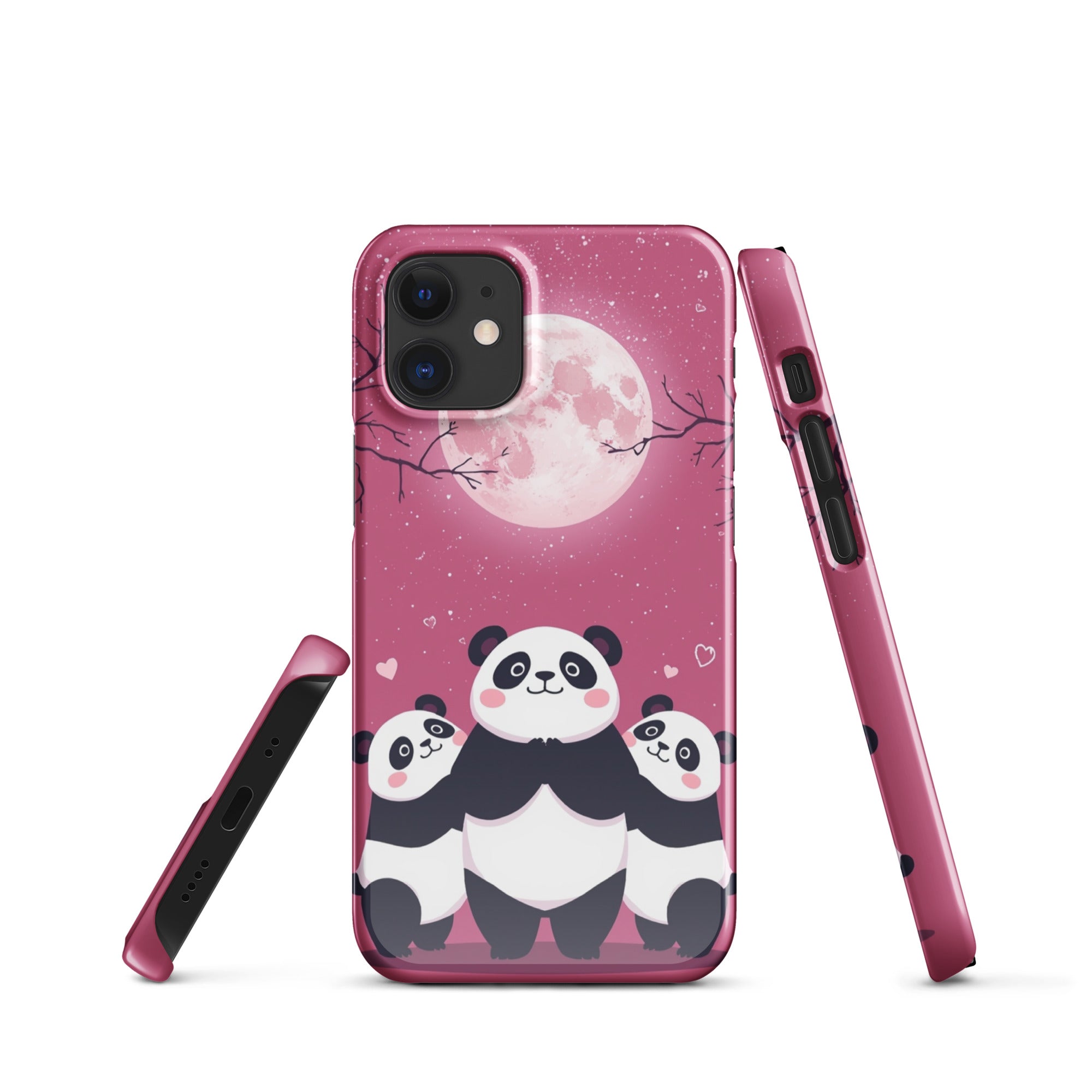Cover iPhone Resistente – Compatibile con Ricarica Wireless – Design Cute Panda-Biiply