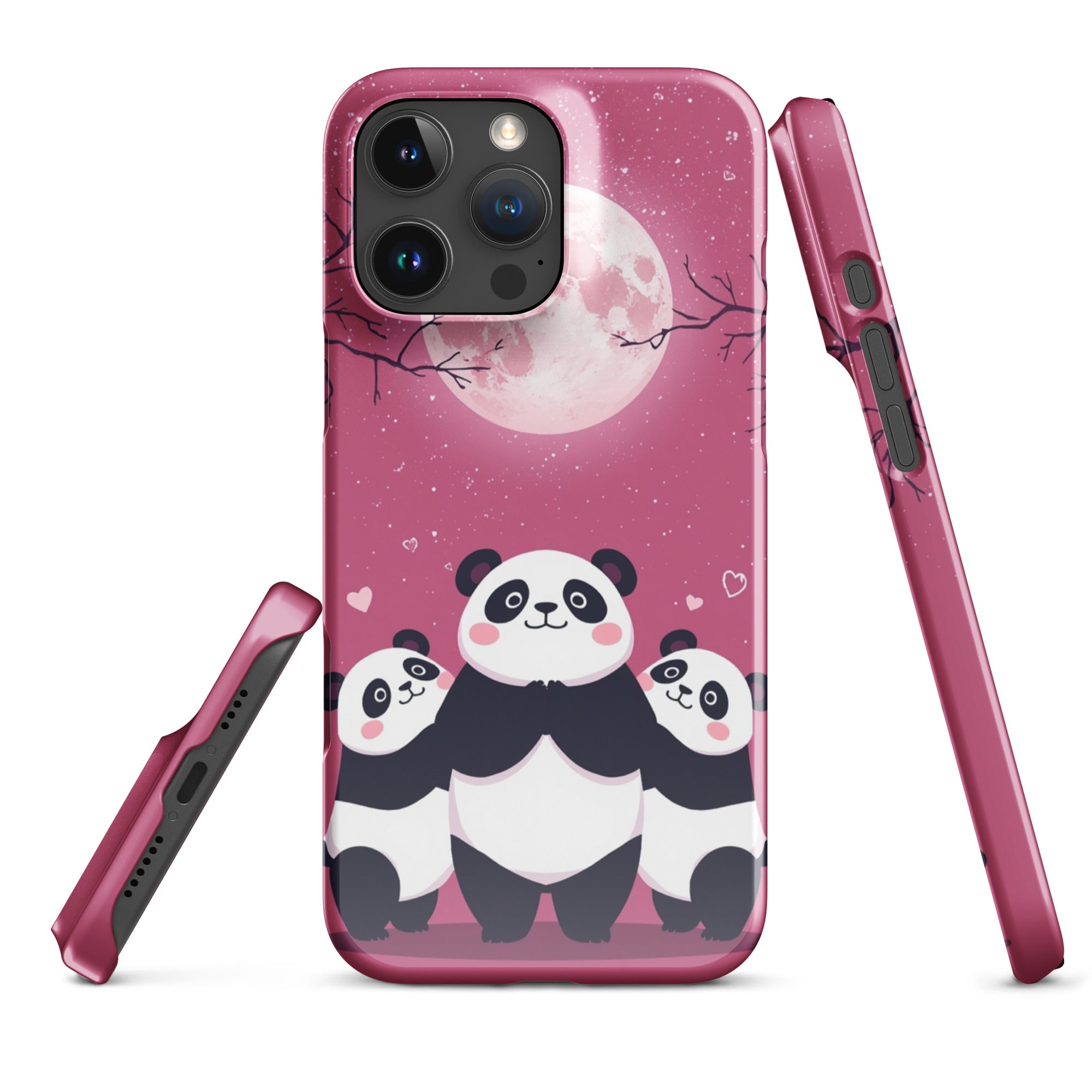 Cover iPhone Resistente – Compatibile con Ricarica Wireless – Design Cute Panda-Biiply