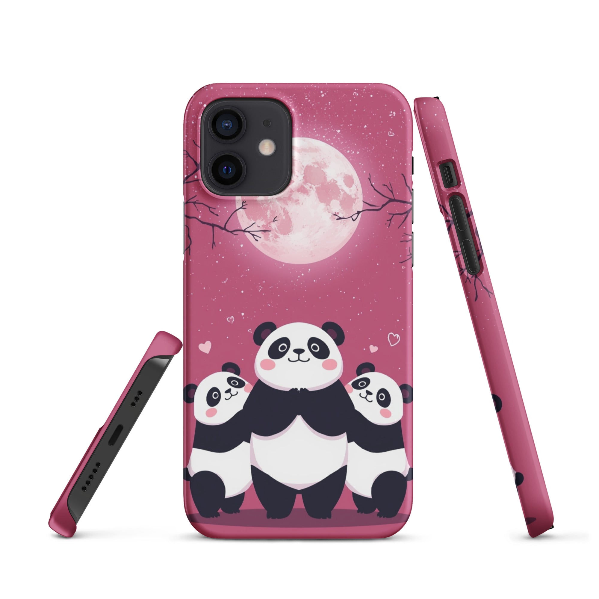 Cover iPhone Resistente – Compatibile con Ricarica Wireless – Design Cute Panda-Biiply