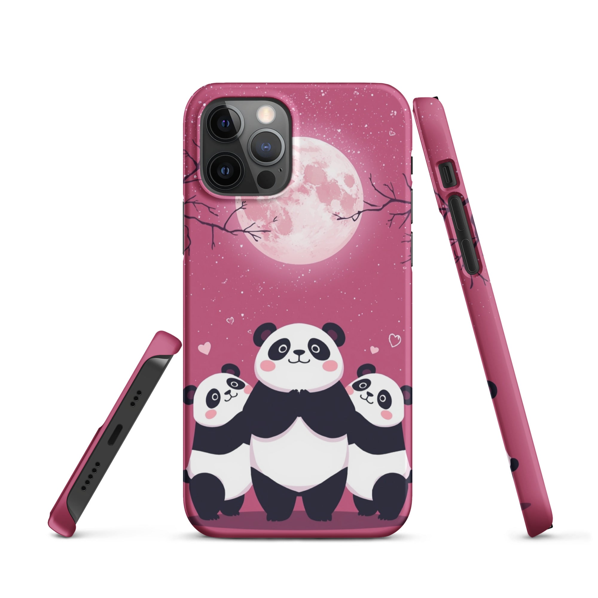 Cover iPhone Resistente – Compatibile con Ricarica Wireless – Design Cute Panda-Biiply