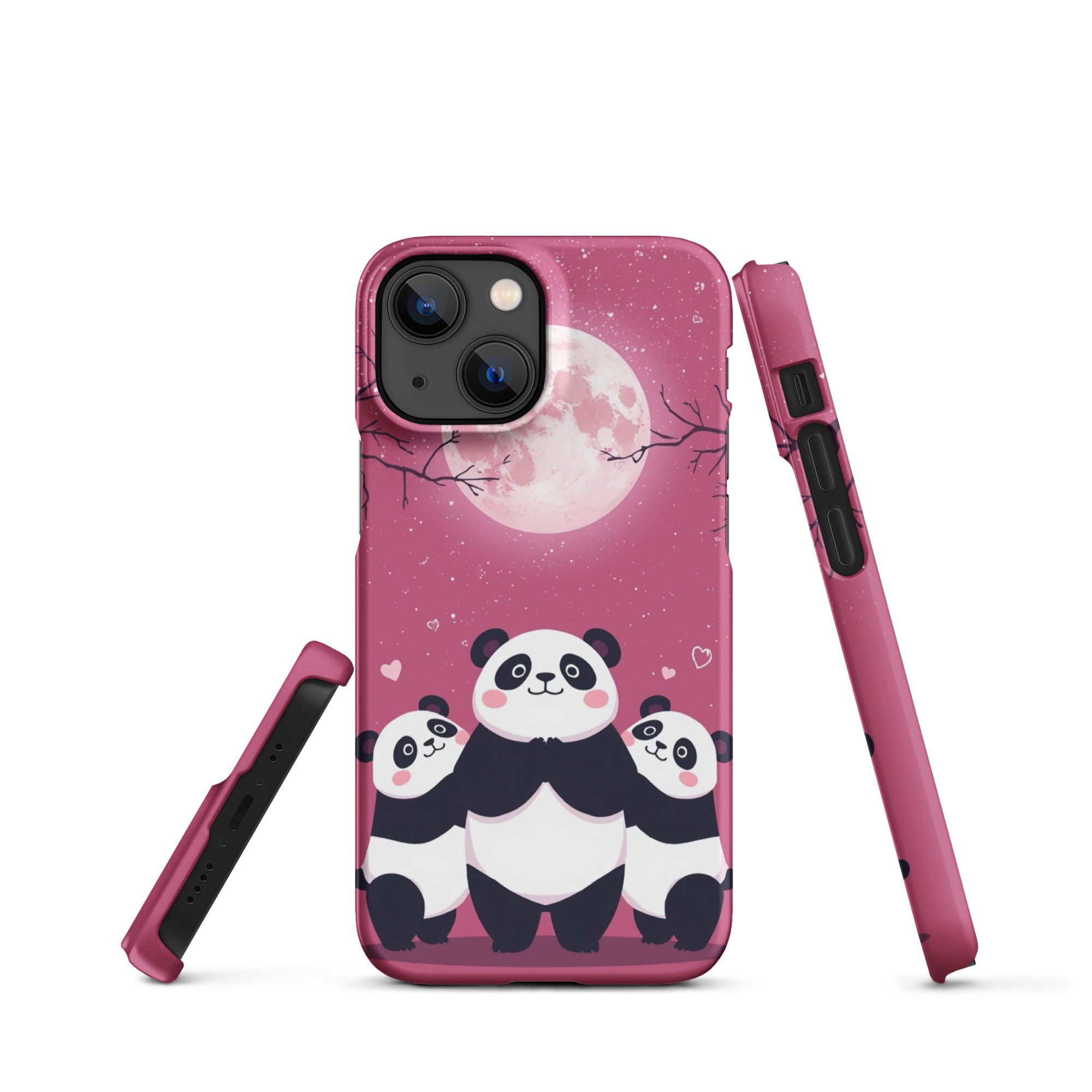Cover iPhone Resistente – Compatibile con Ricarica Wireless – Design Cute Panda-Biiply