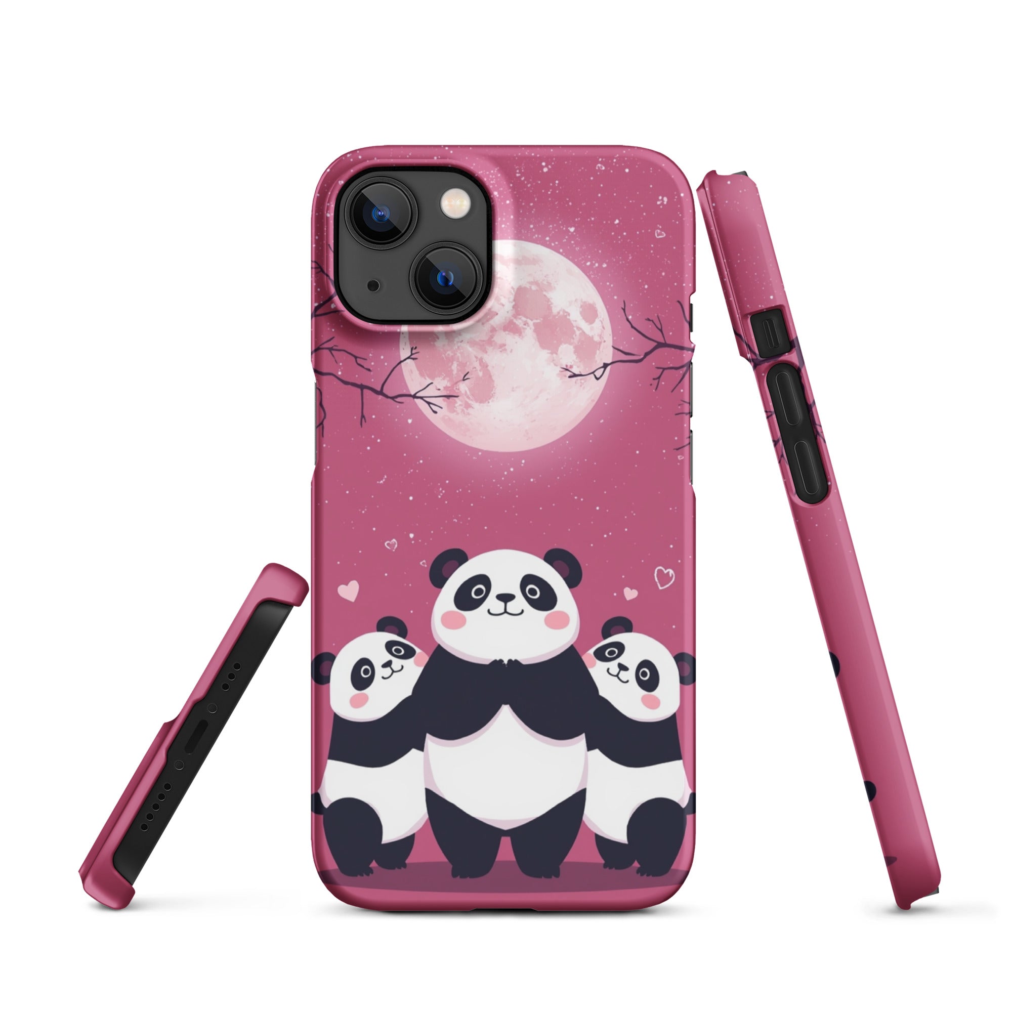 Cover iPhone Resistente – Compatibile con Ricarica Wireless – Design Cute Panda-Biiply