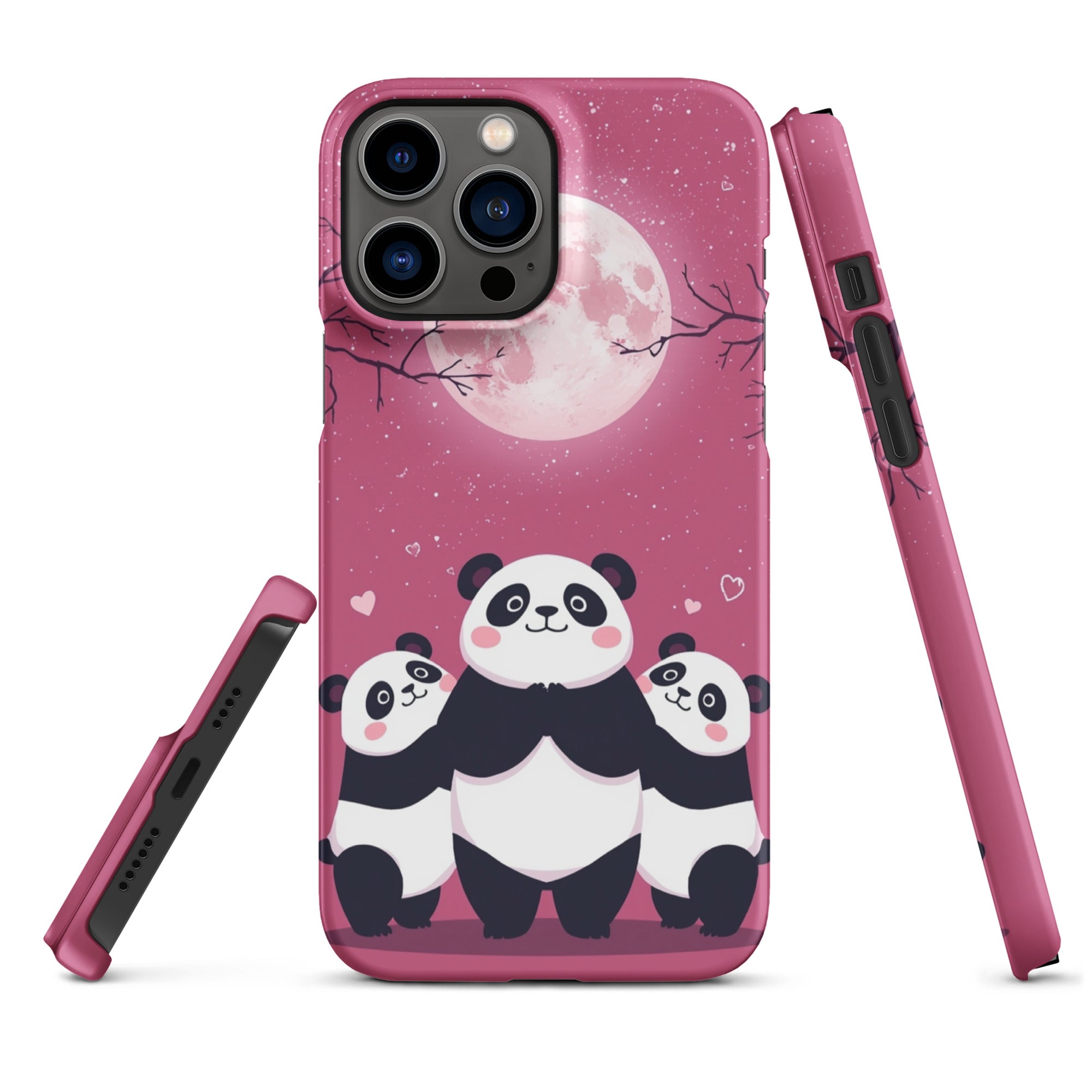 Cover iPhone Resistente – Compatibile con Ricarica Wireless – Design Cute Panda-Biiply