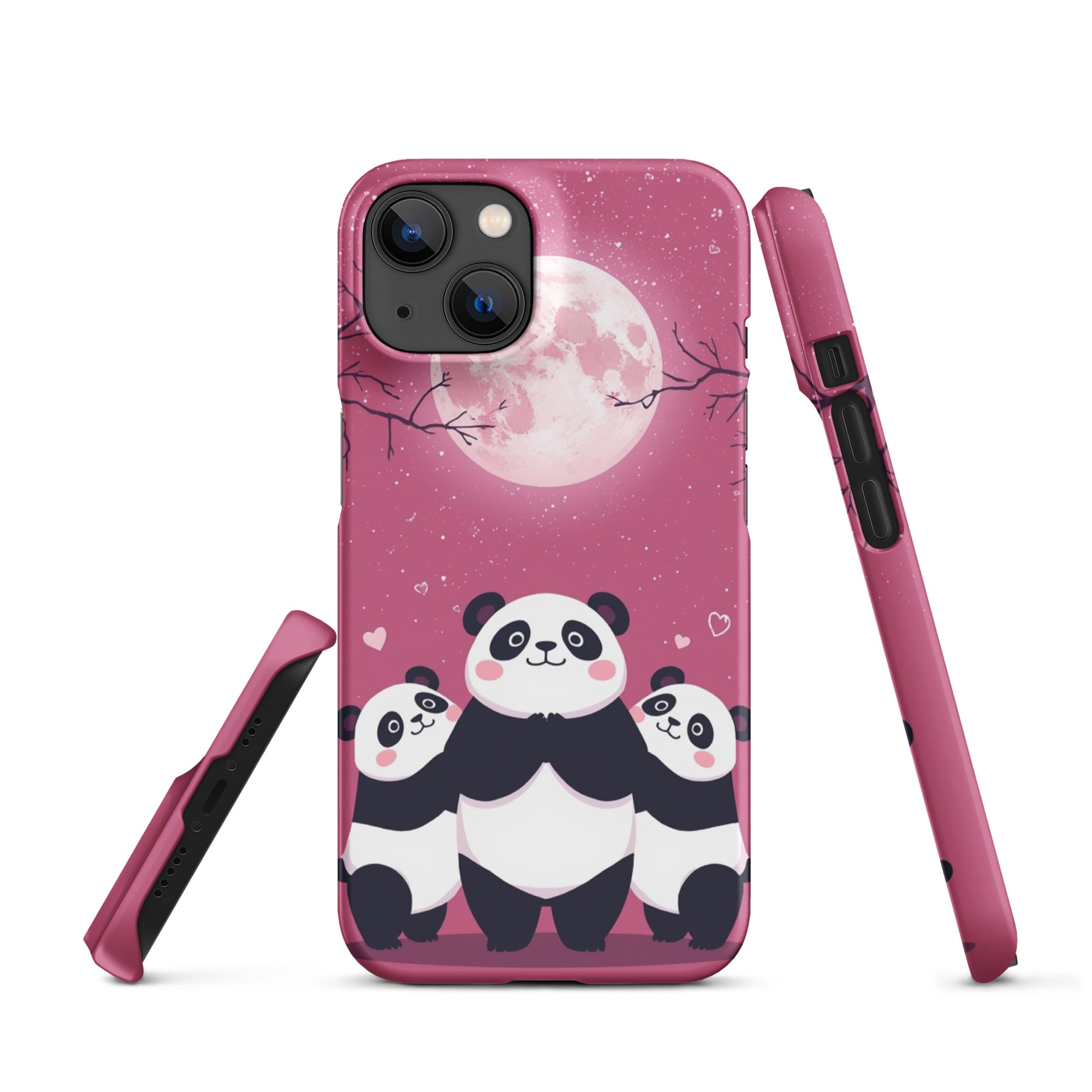 Cover iPhone Resistente – Compatibile con Ricarica Wireless – Design Cute Panda-Biiply