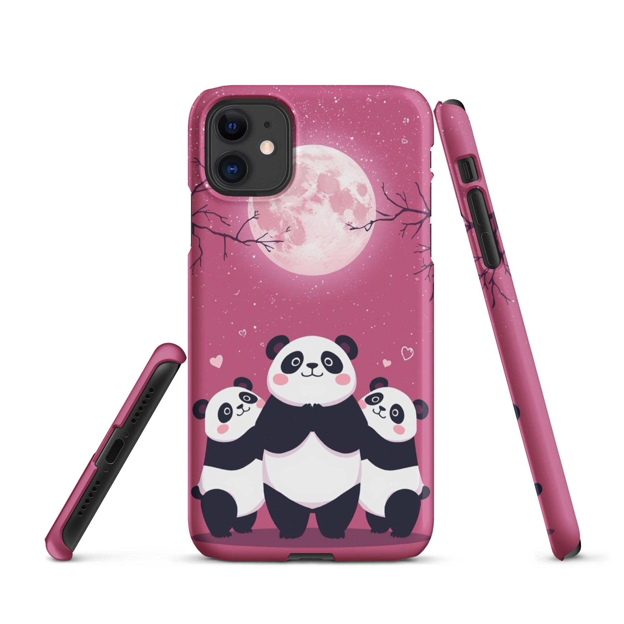 Cover iPhone Resistente – Compatibile con Ricarica Wireless – Design Cute Panda-Biiply