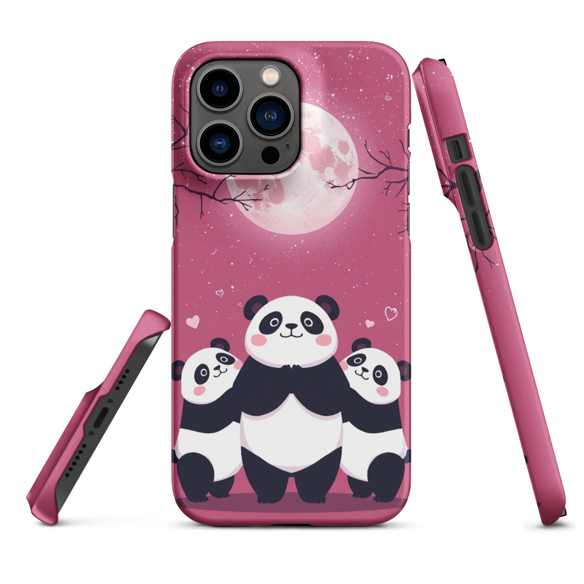 Cover iPhone Resistente – Compatibile con Ricarica Wireless – Design Cute Panda-Biiply