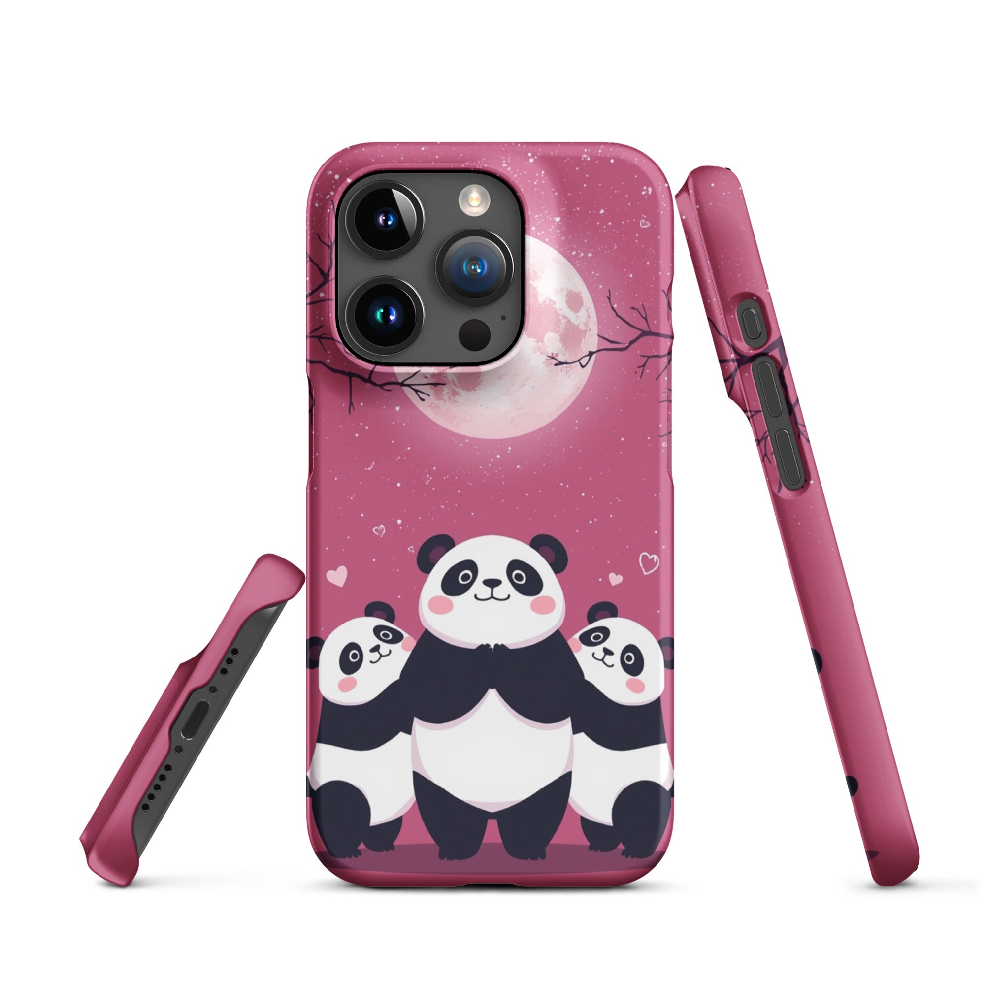 Cover iPhone Resistente – Compatibile con Ricarica Wireless – Design Cute Panda-Biiply
