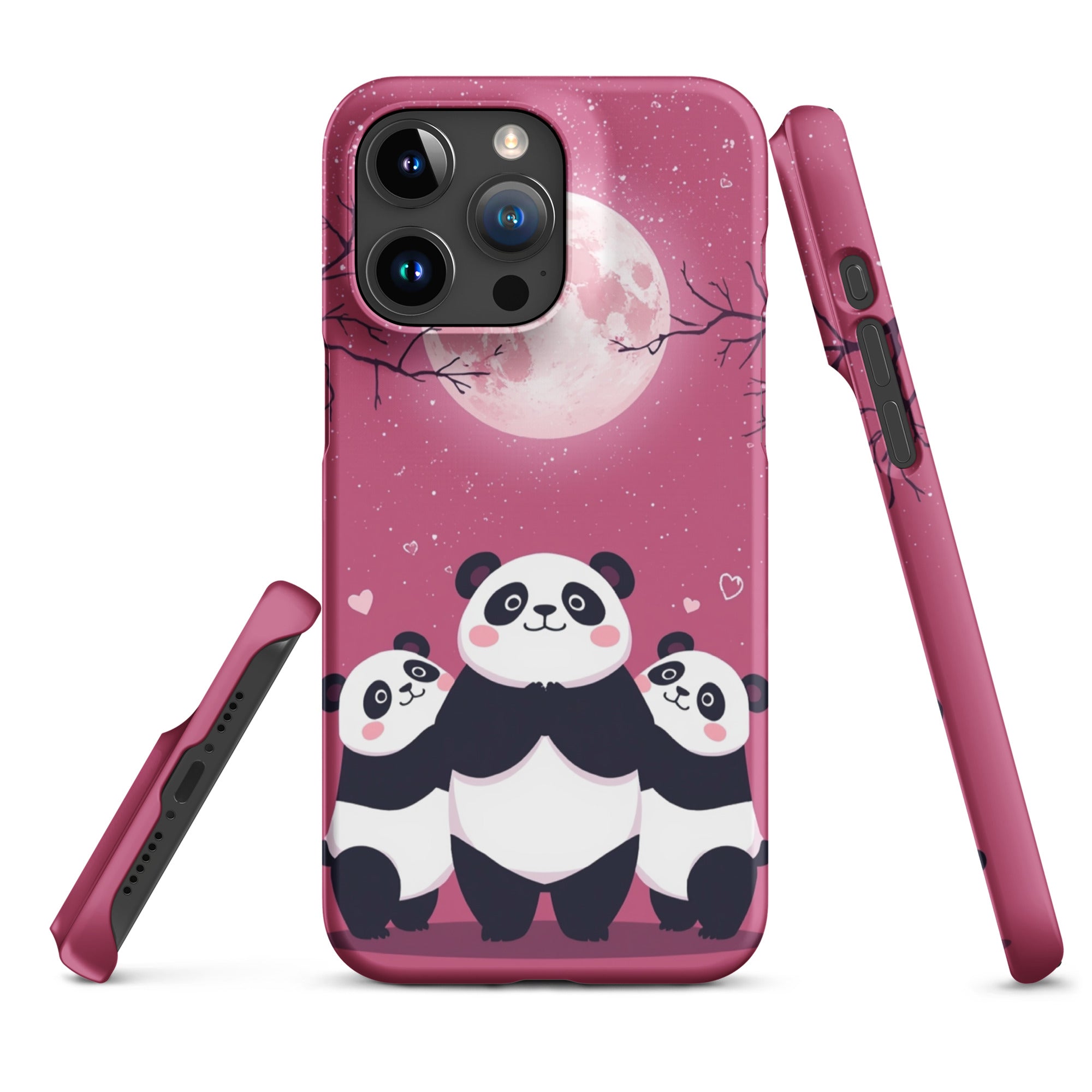 Cover iPhone Resistente – Compatibile con Ricarica Wireless – Design Cute Panda-Biiply