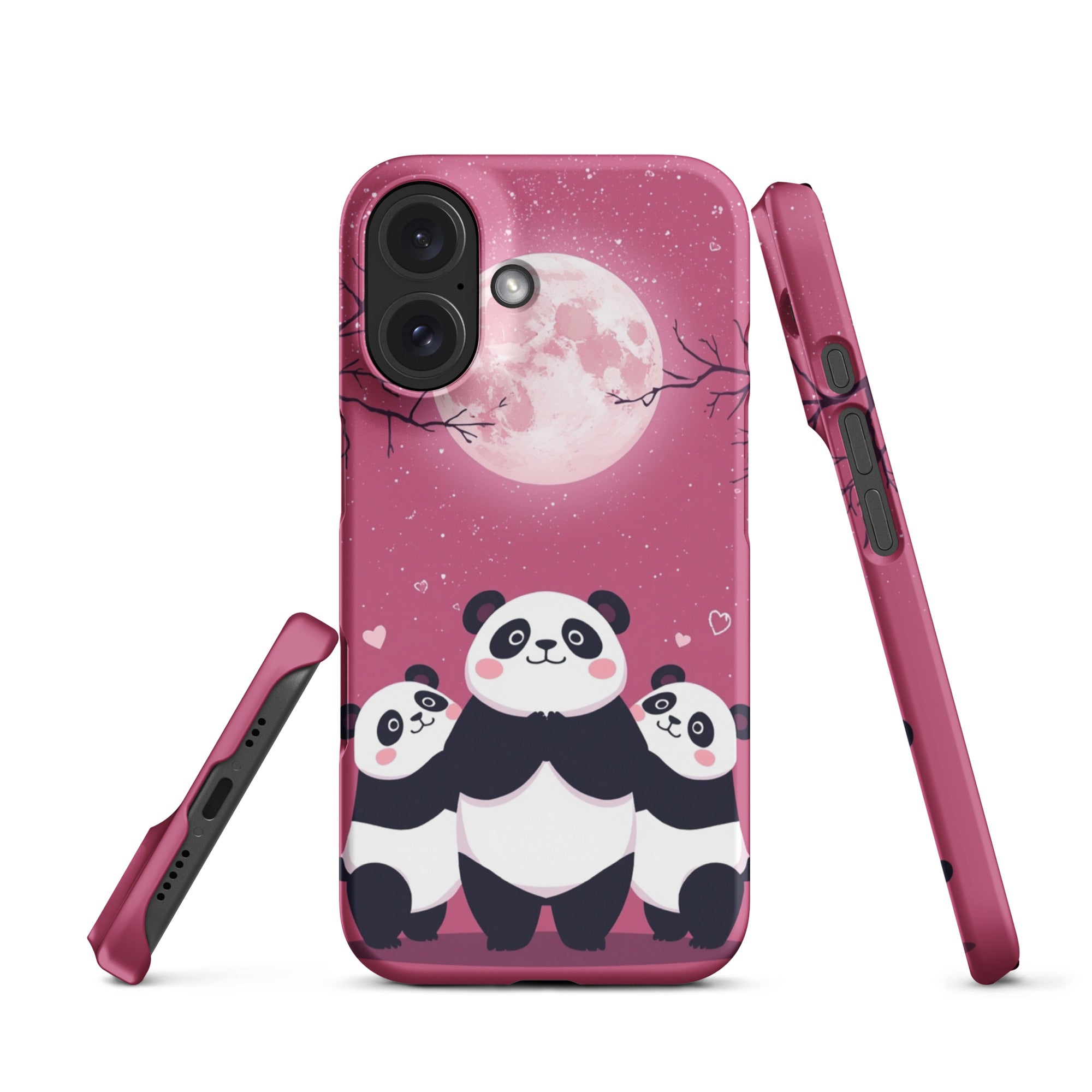Cover iPhone Resistente – Compatibile con Ricarica Wireless – Design Cute Panda-Biiply