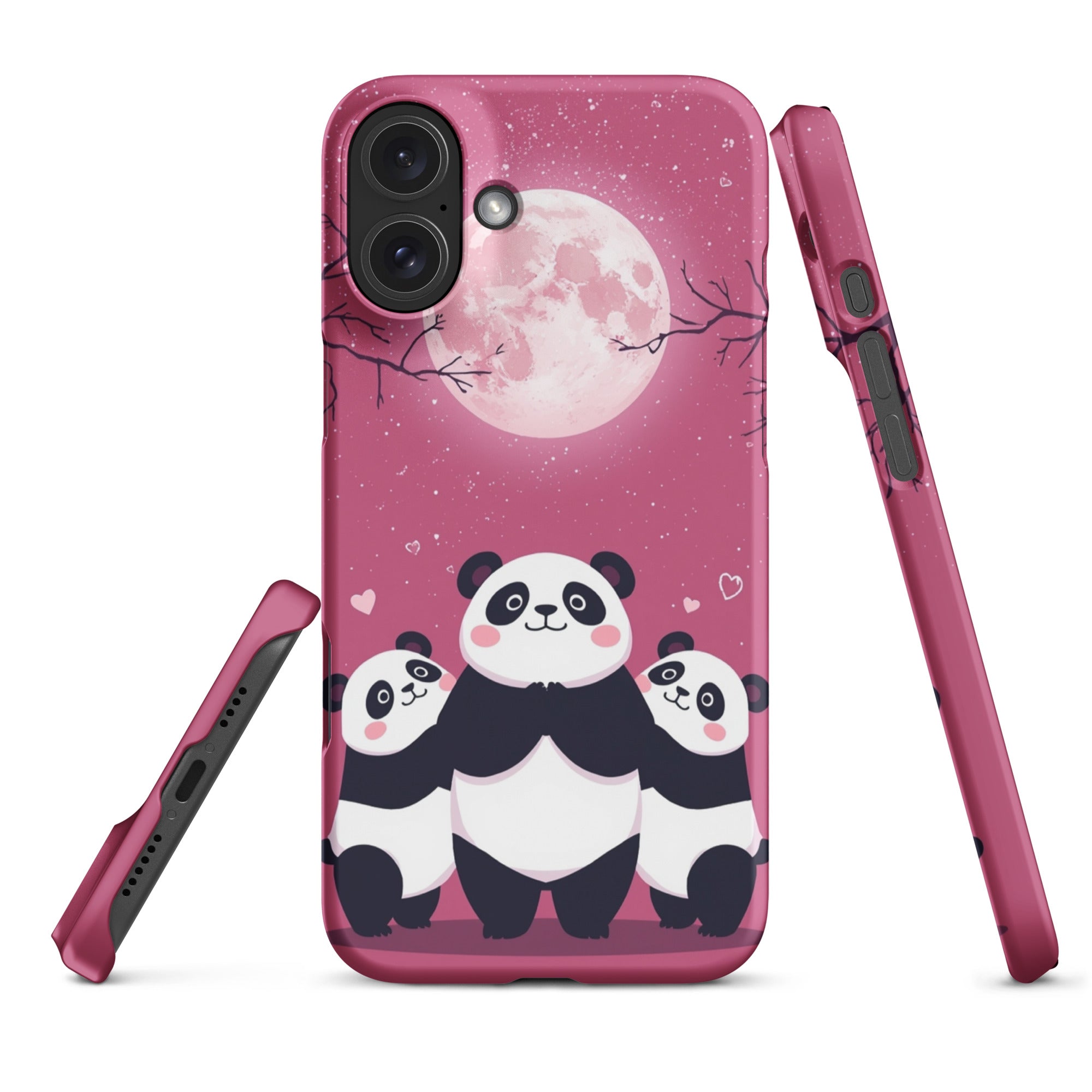 Cover iPhone Resistente – Compatibile con Ricarica Wireless – Design Cute Panda-Biiply