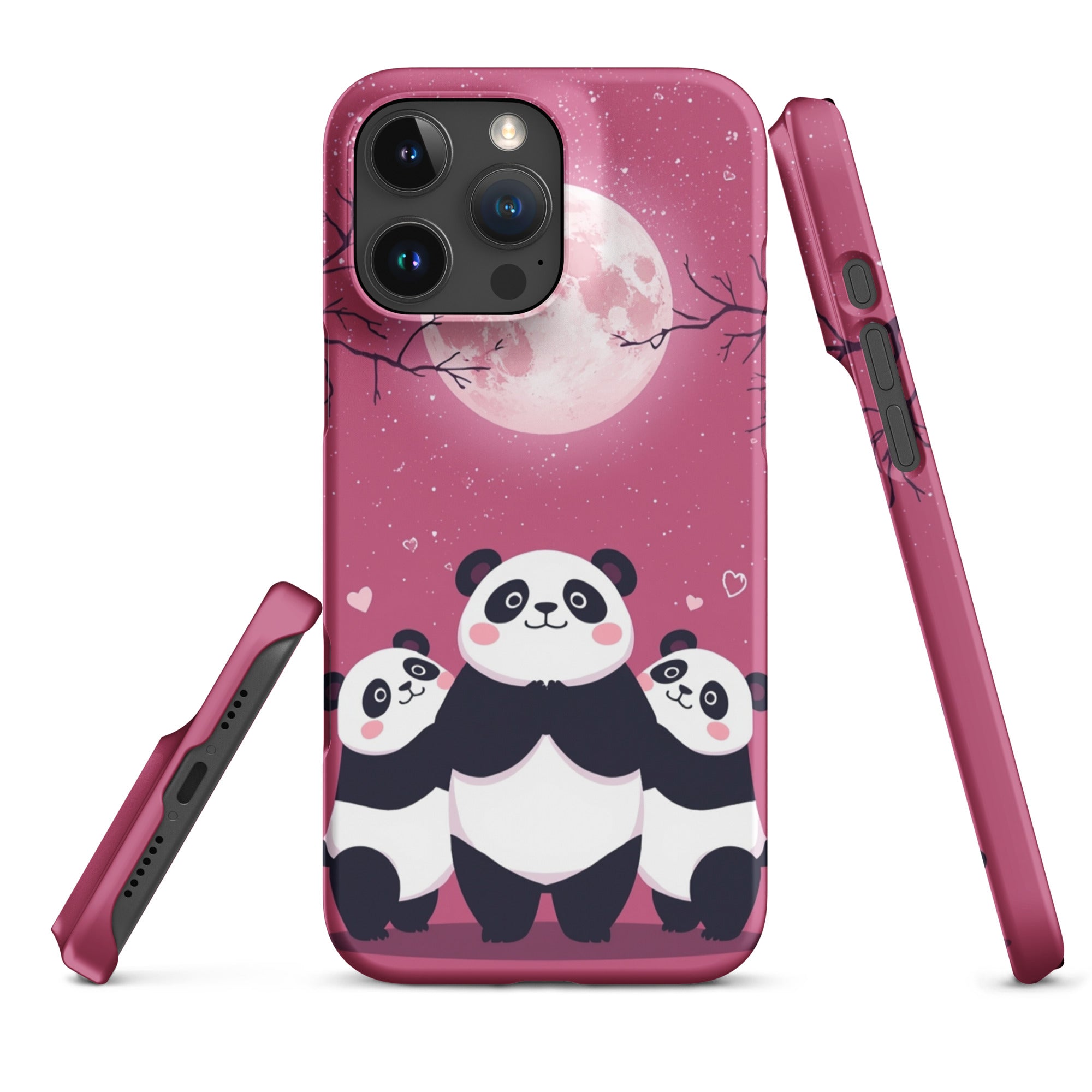 Cover iPhone Resistente – Compatibile con Ricarica Wireless – Design Cute Panda-Biiply