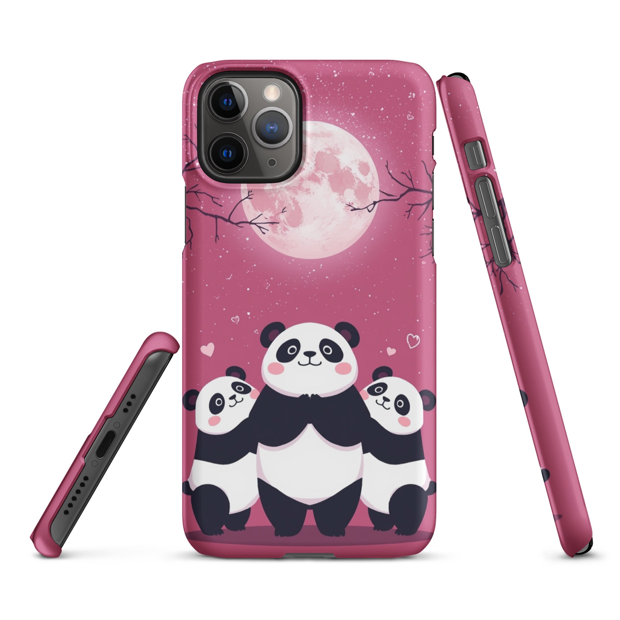 Cover iPhone Resistente – Compatibile con Ricarica Wireless – Design Cute Panda-Biiply