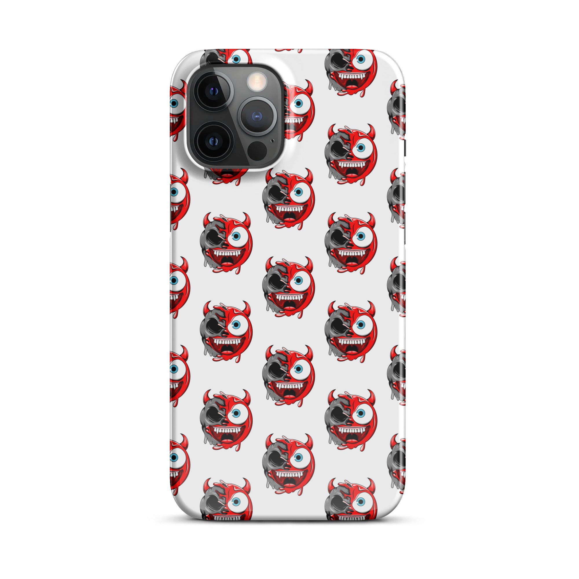 Cover iPhone Resistente – Compatibile con Ricarica Wireless – Design Dead Devil Face-Biiply