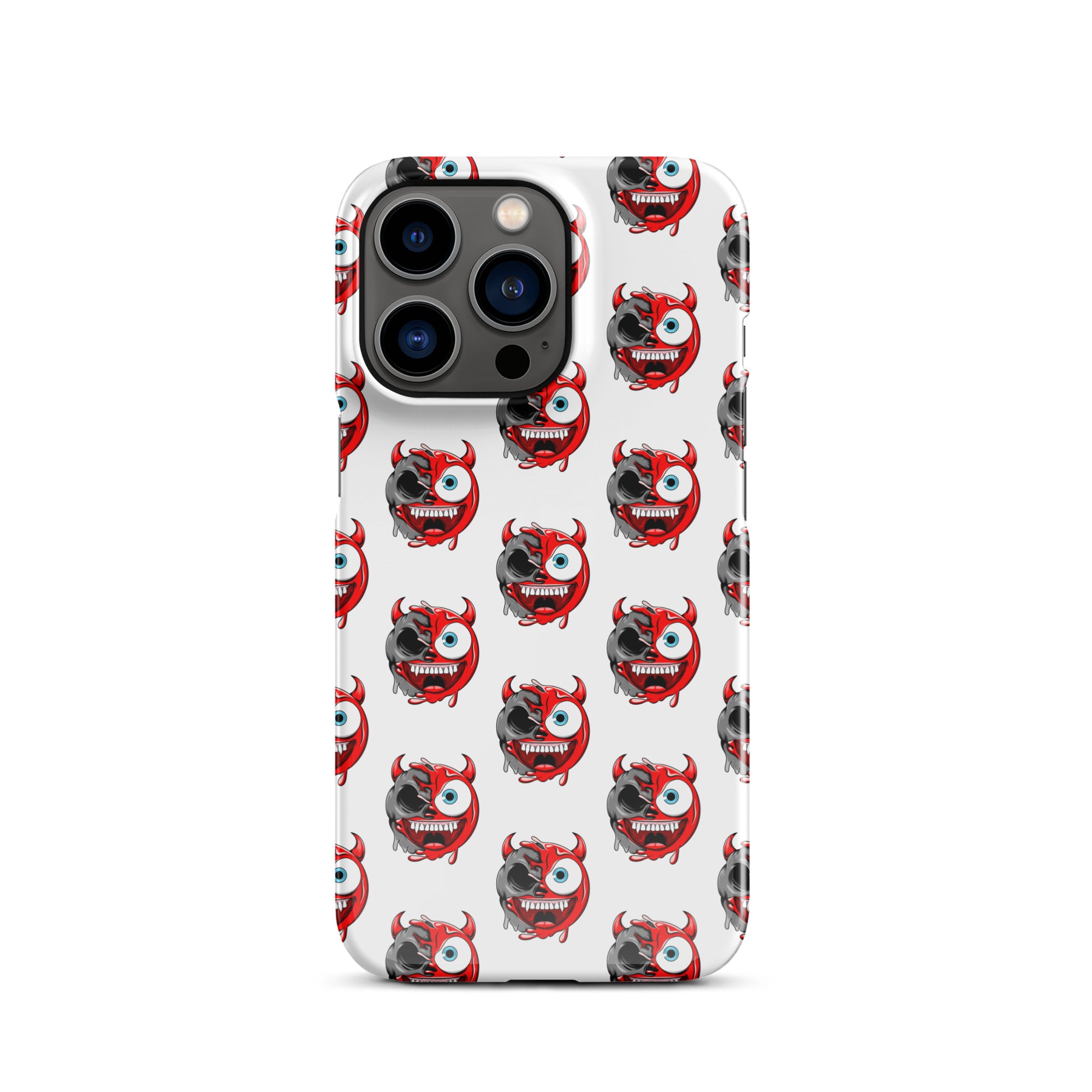 Cover iPhone Resistente – Compatibile con Ricarica Wireless – Design Dead Devil Face-Biiply