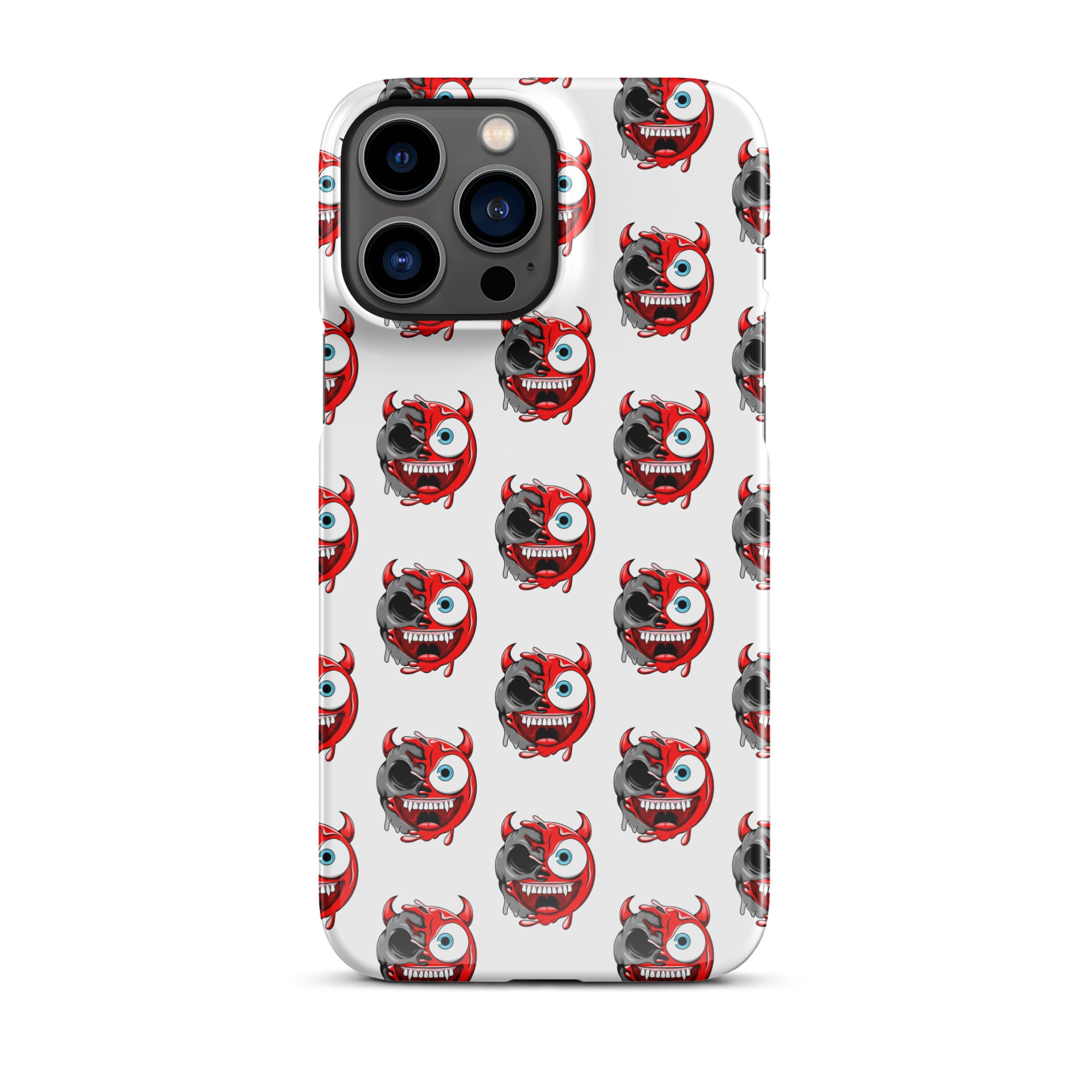 Cover iPhone Resistente – Compatibile con Ricarica Wireless – Design Dead Devil Face-Biiply