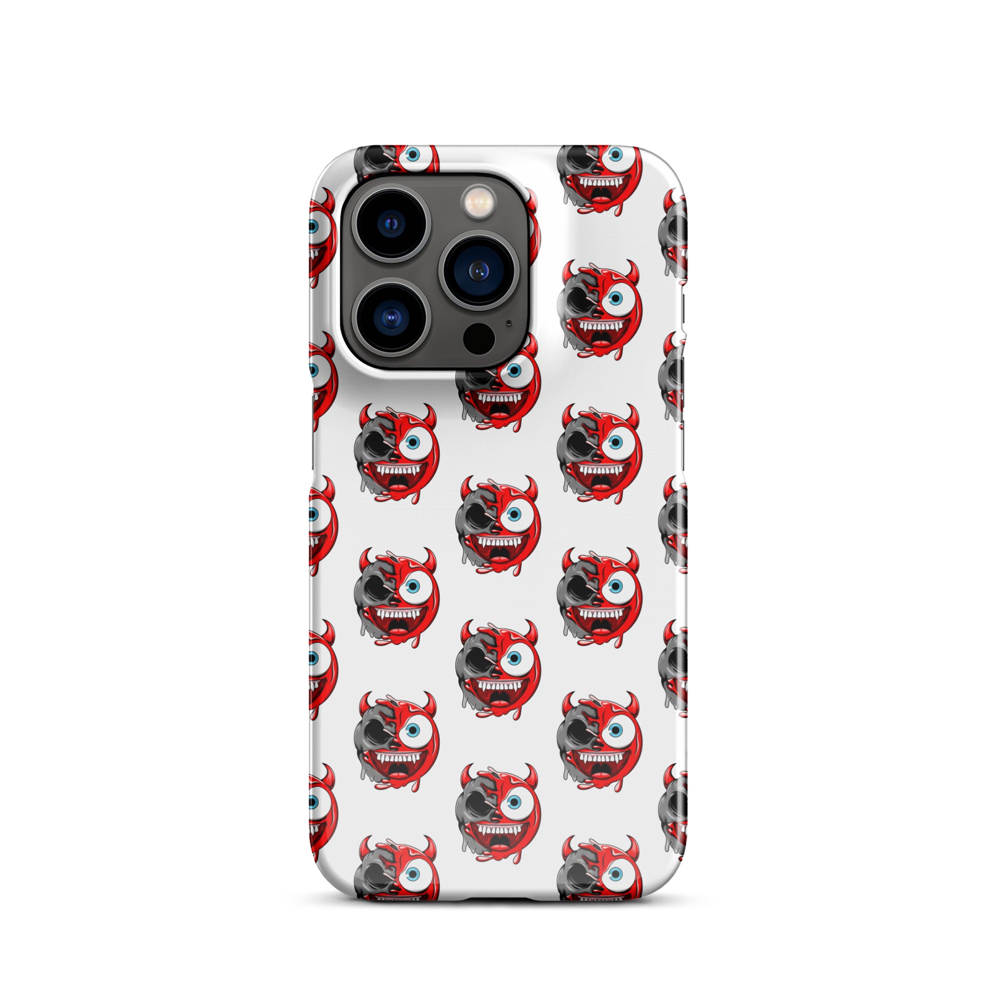 Cover iPhone Resistente – Compatibile con Ricarica Wireless – Design Dead Devil Face-Biiply