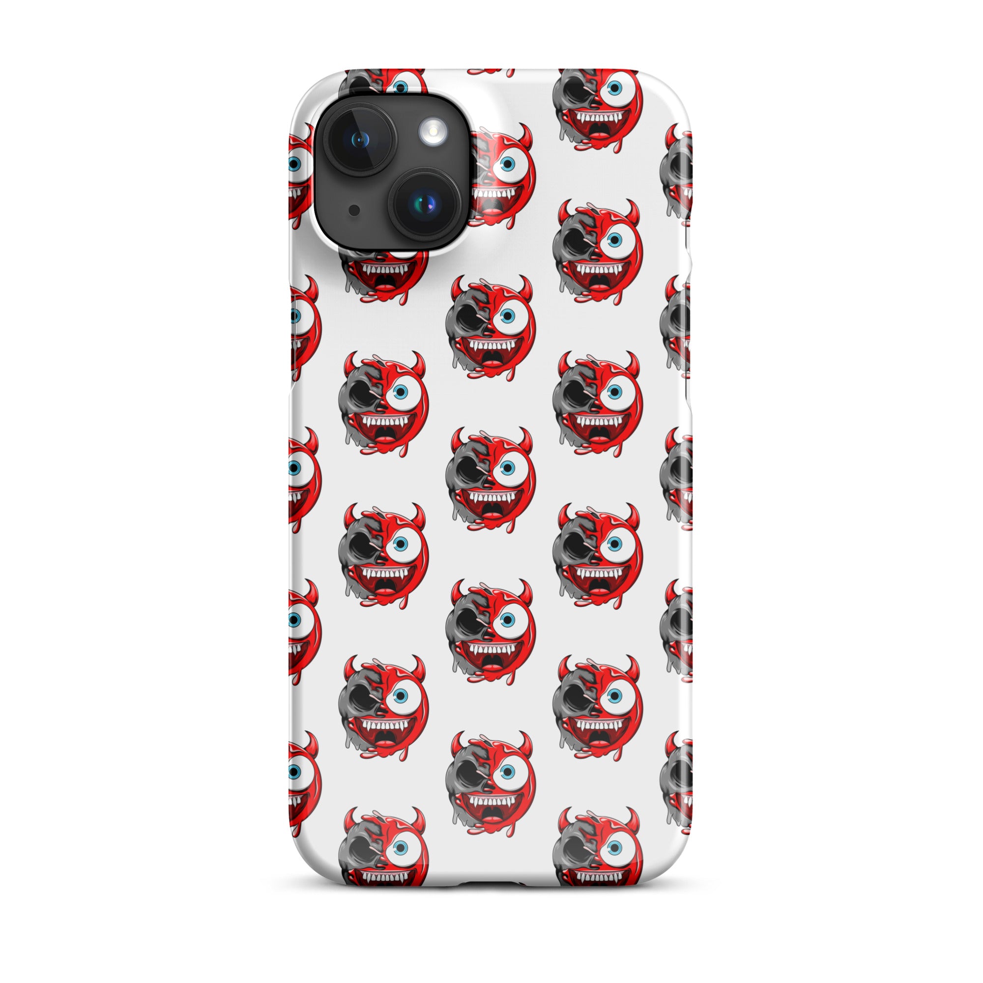 Cover iPhone Resistente – Compatibile con Ricarica Wireless – Design Dead Devil Face-Biiply