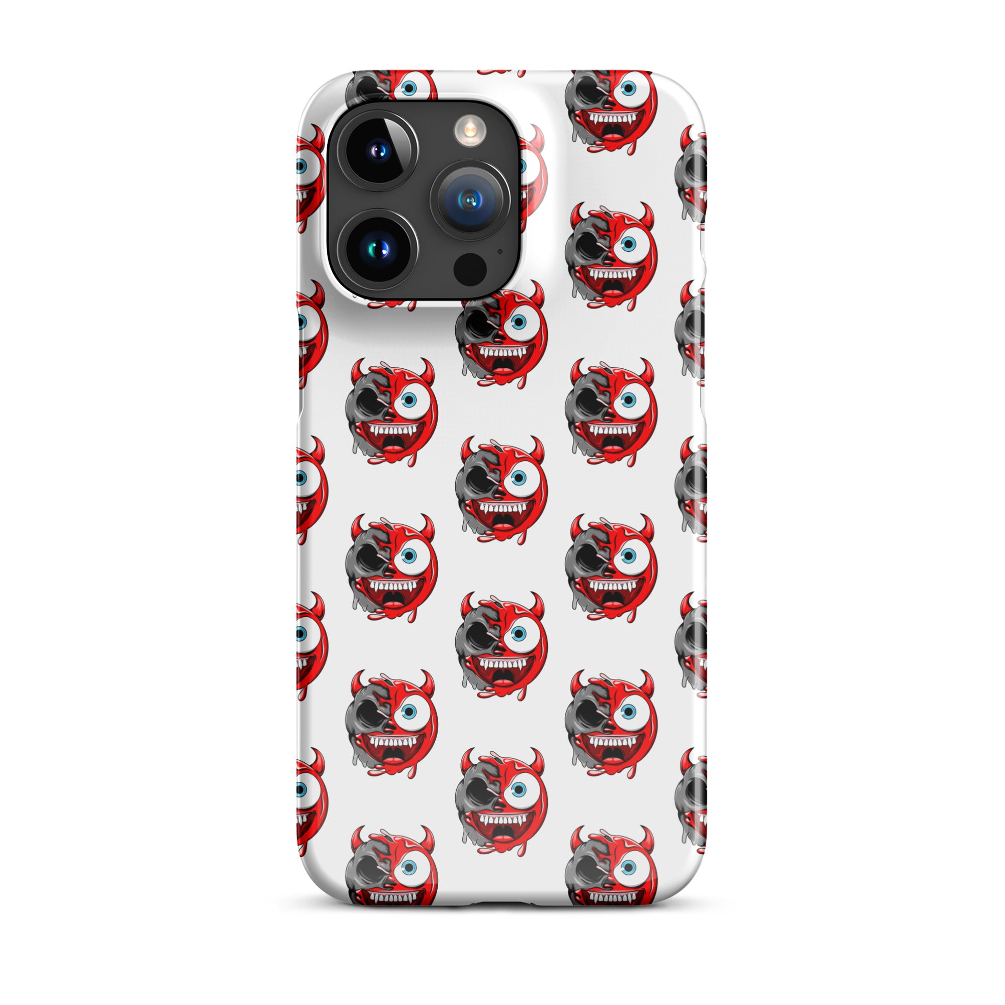 Cover iPhone Resistente – Compatibile con Ricarica Wireless – Design Dead Devil Face-Biiply