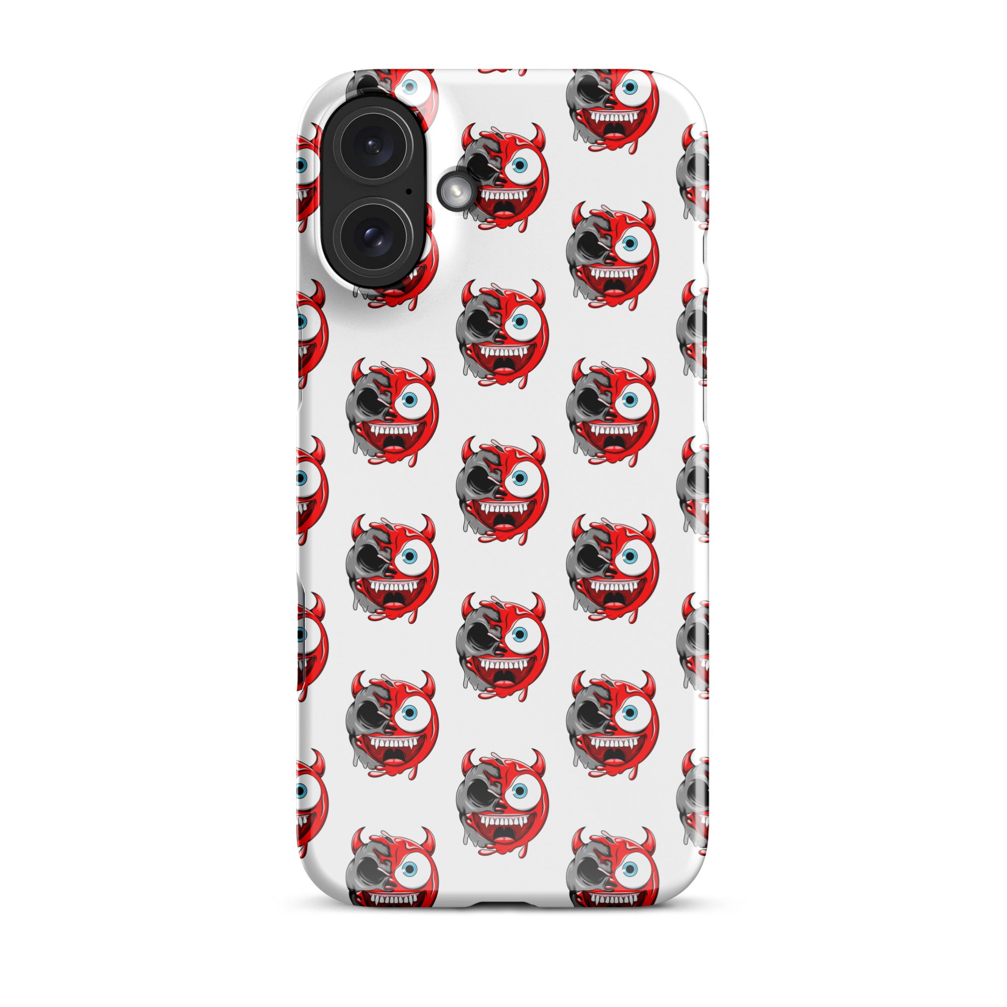 Cover iPhone Resistente – Compatibile con Ricarica Wireless – Design Dead Devil Face-Biiply