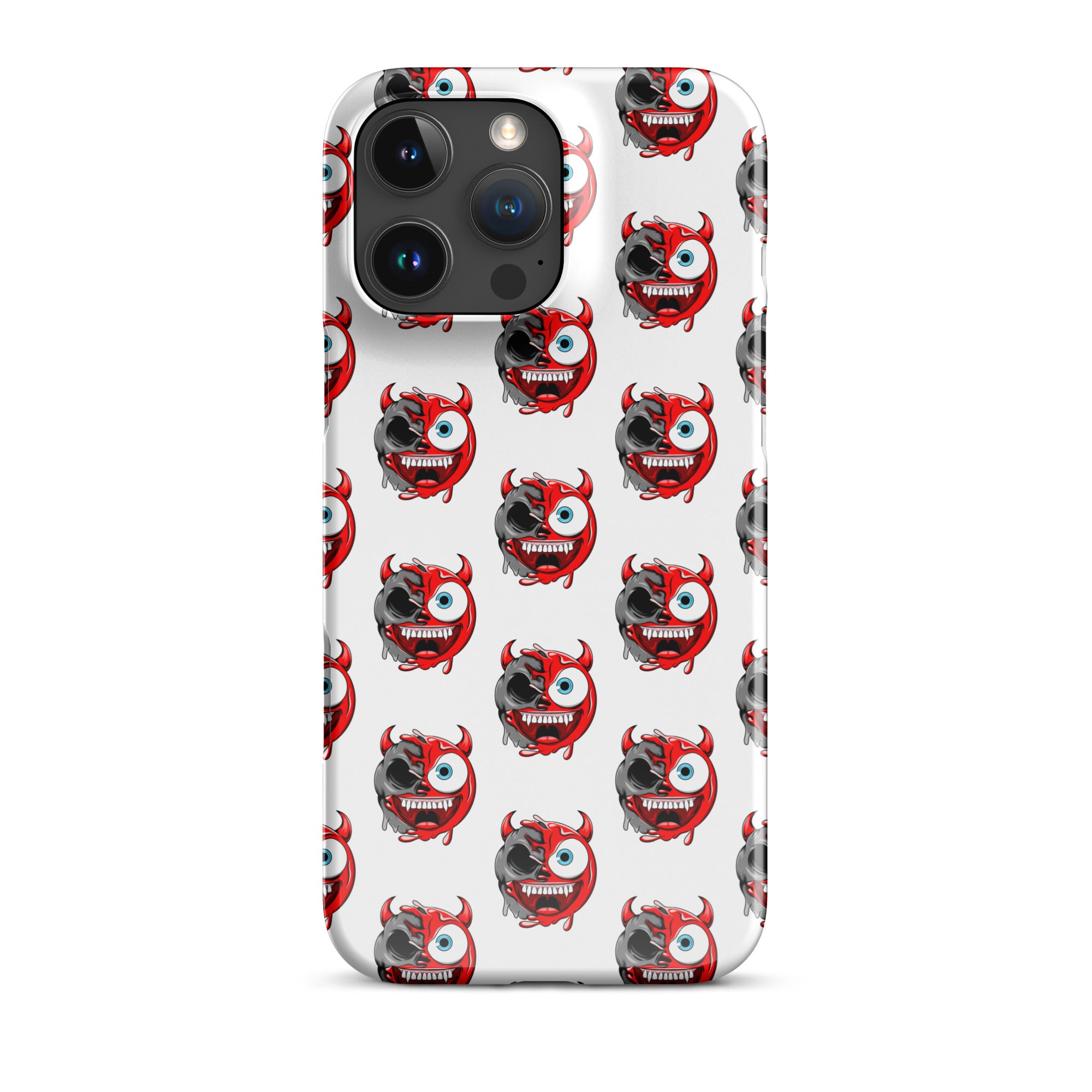 Cover iPhone Resistente – Compatibile con Ricarica Wireless – Design Dead Devil Face-Biiply