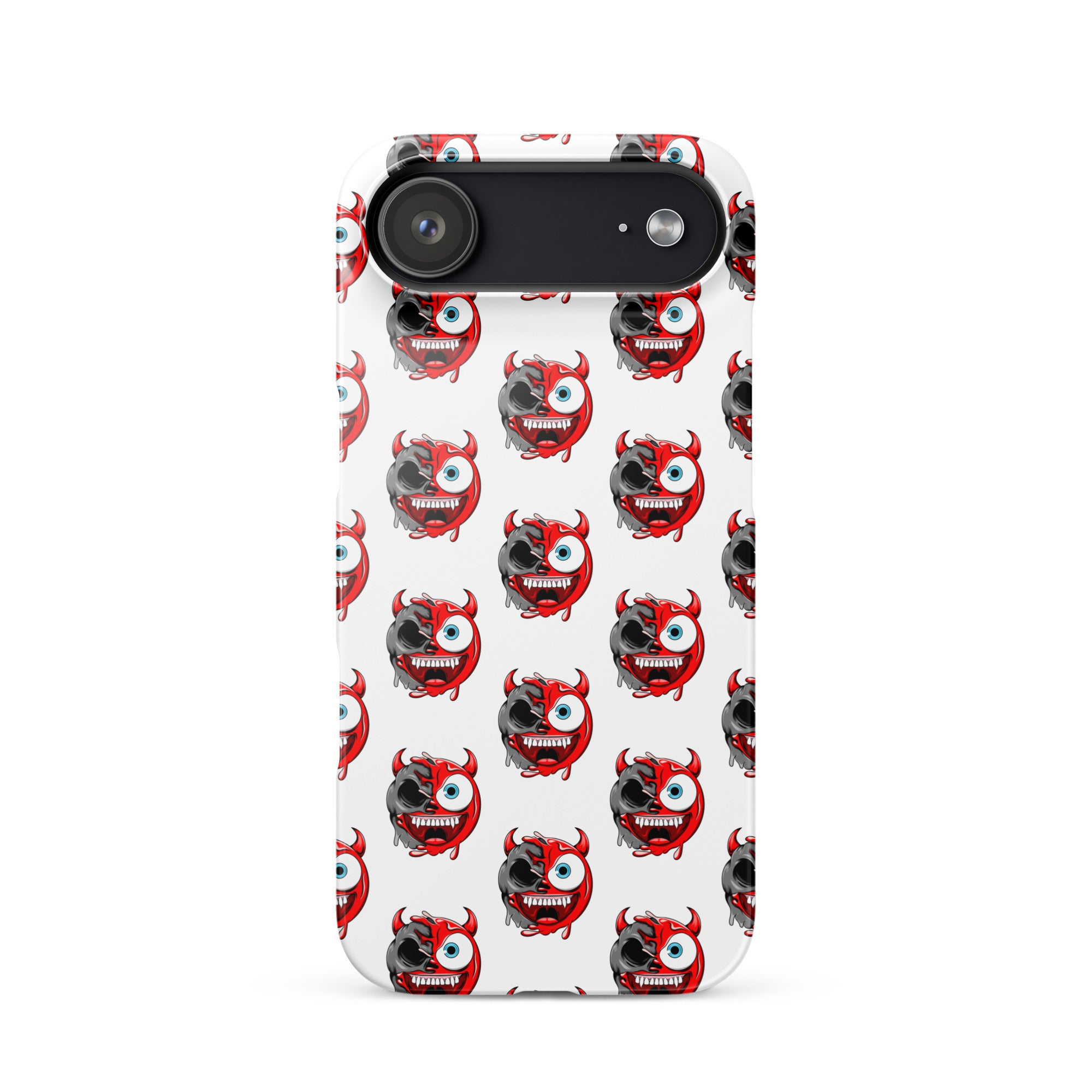 Cover iPhone Resistente – Compatibile con Ricarica Wireless – Design Dead Devil Face-Biiply