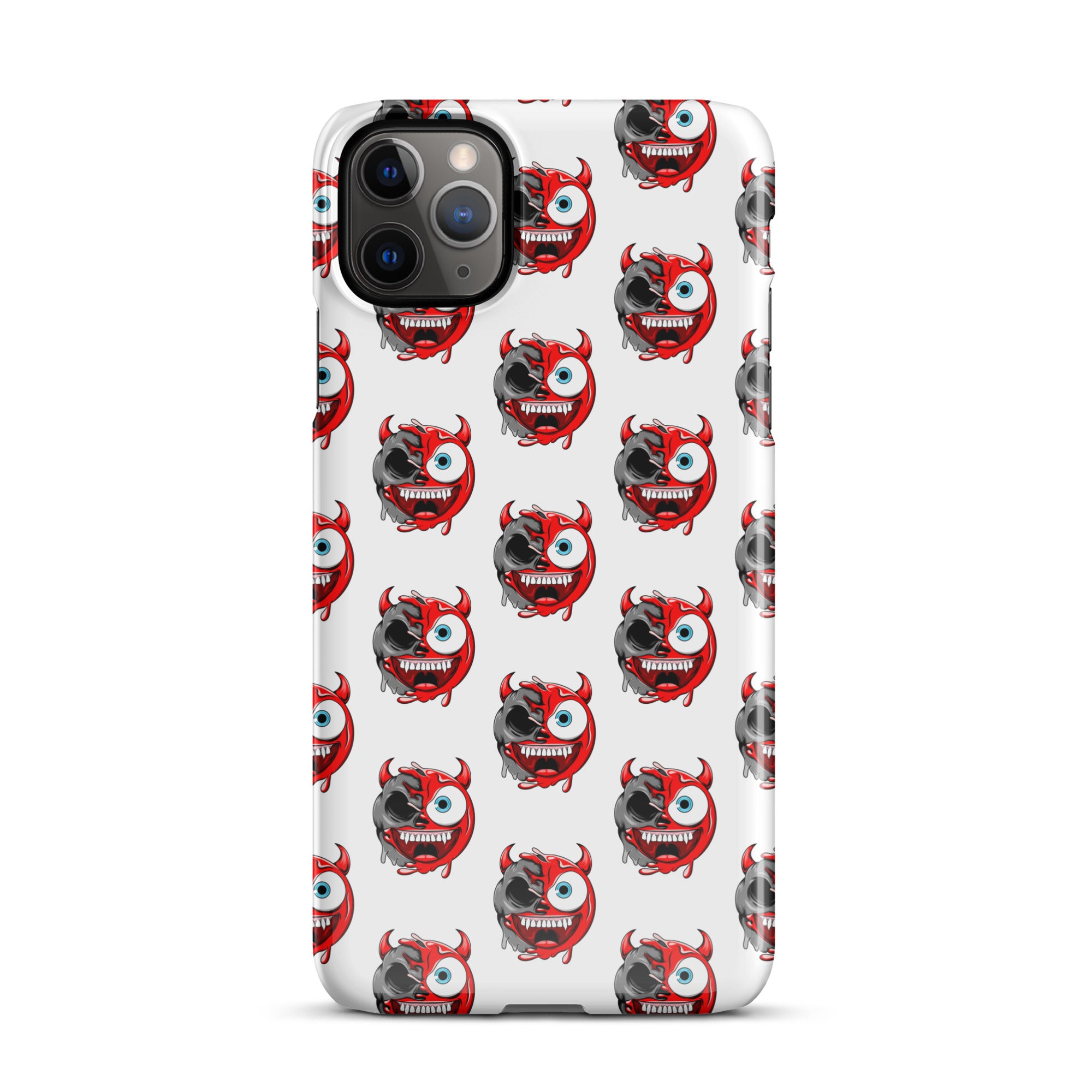 Cover iPhone Resistente – Compatibile con Ricarica Wireless – Design Dead Devil Face-Biiply