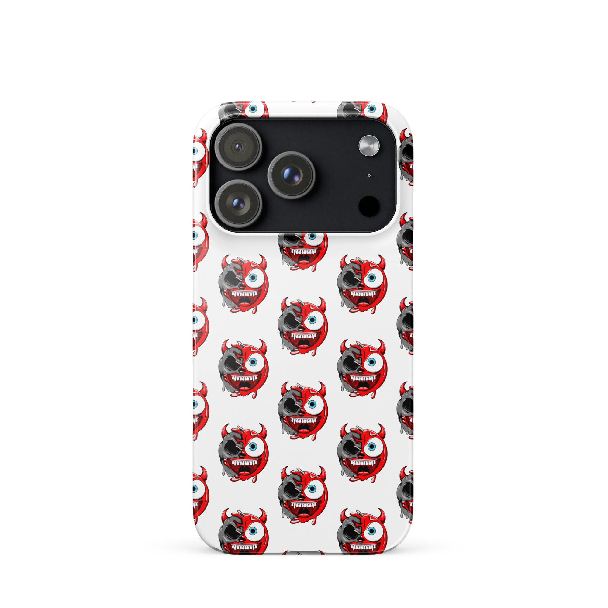 Cover iPhone Resistente – Compatibile con Ricarica Wireless – Design Dead Devil Face-Biiply