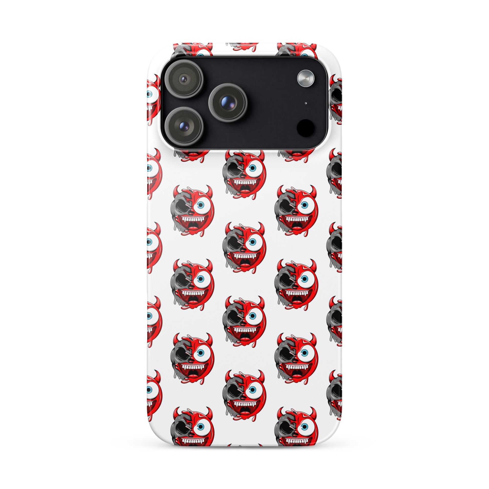 Cover iPhone Resistente – Compatibile con Ricarica Wireless – Design Dead Devil Face-Biiply