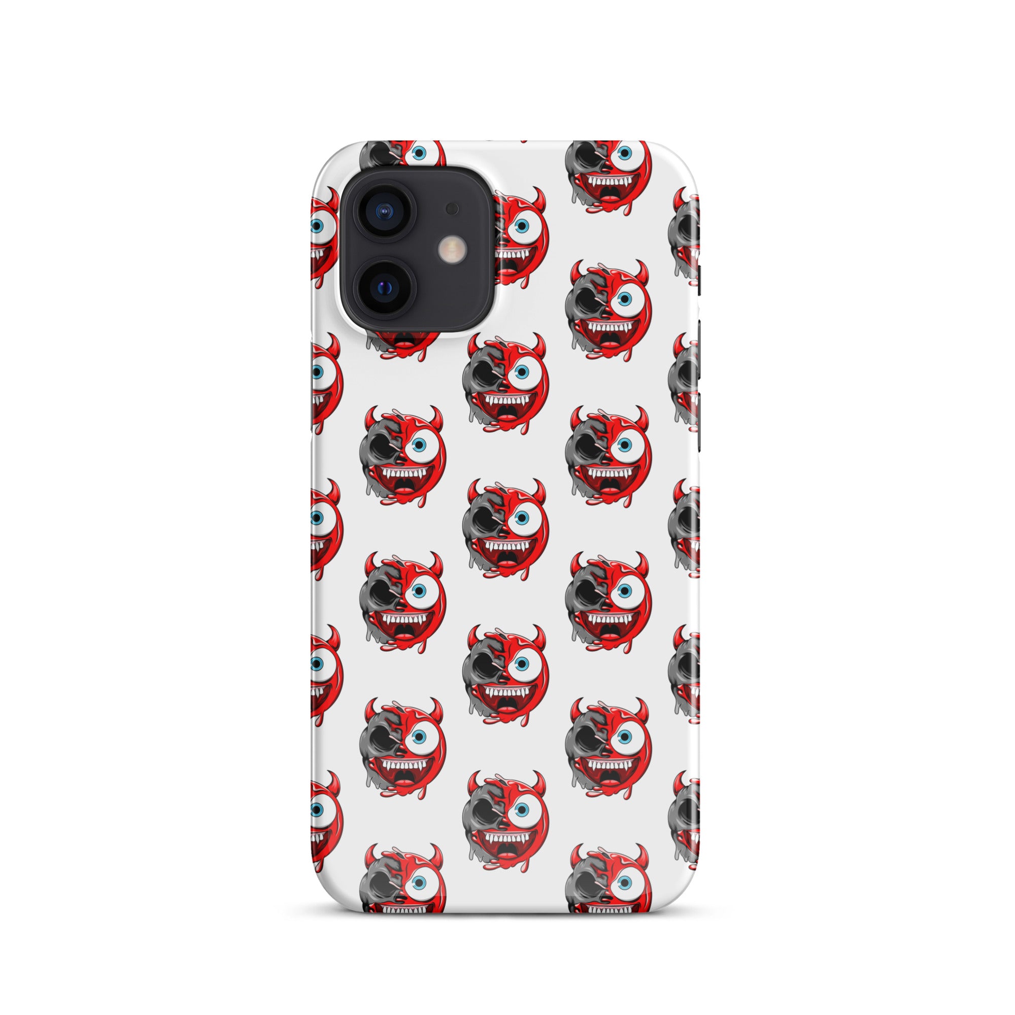 Cover iPhone Resistente – Compatibile con Ricarica Wireless – Design Dead Devil Face-Biiply