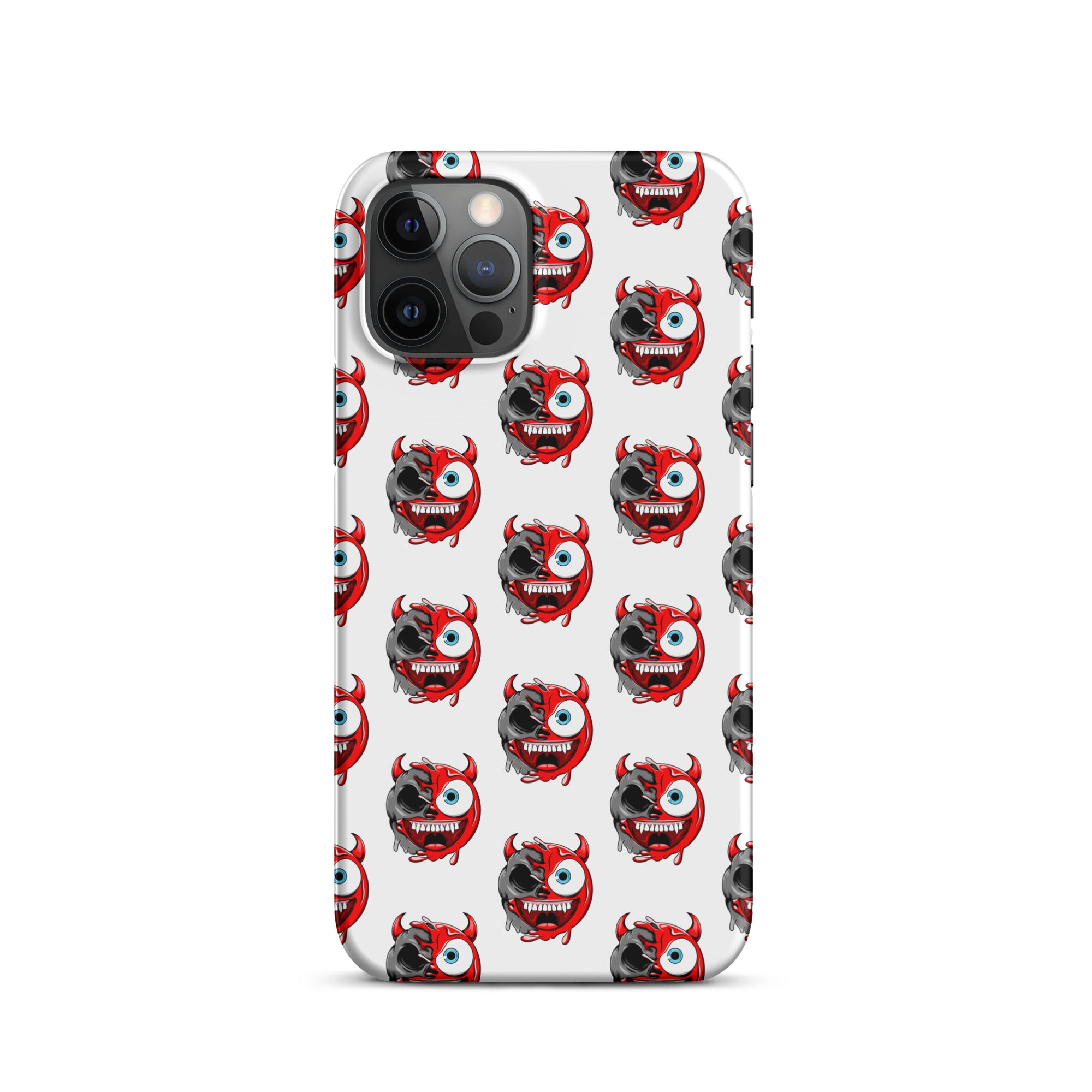 Cover iPhone Resistente – Compatibile con Ricarica Wireless – Design Dead Devil Face-Biiply