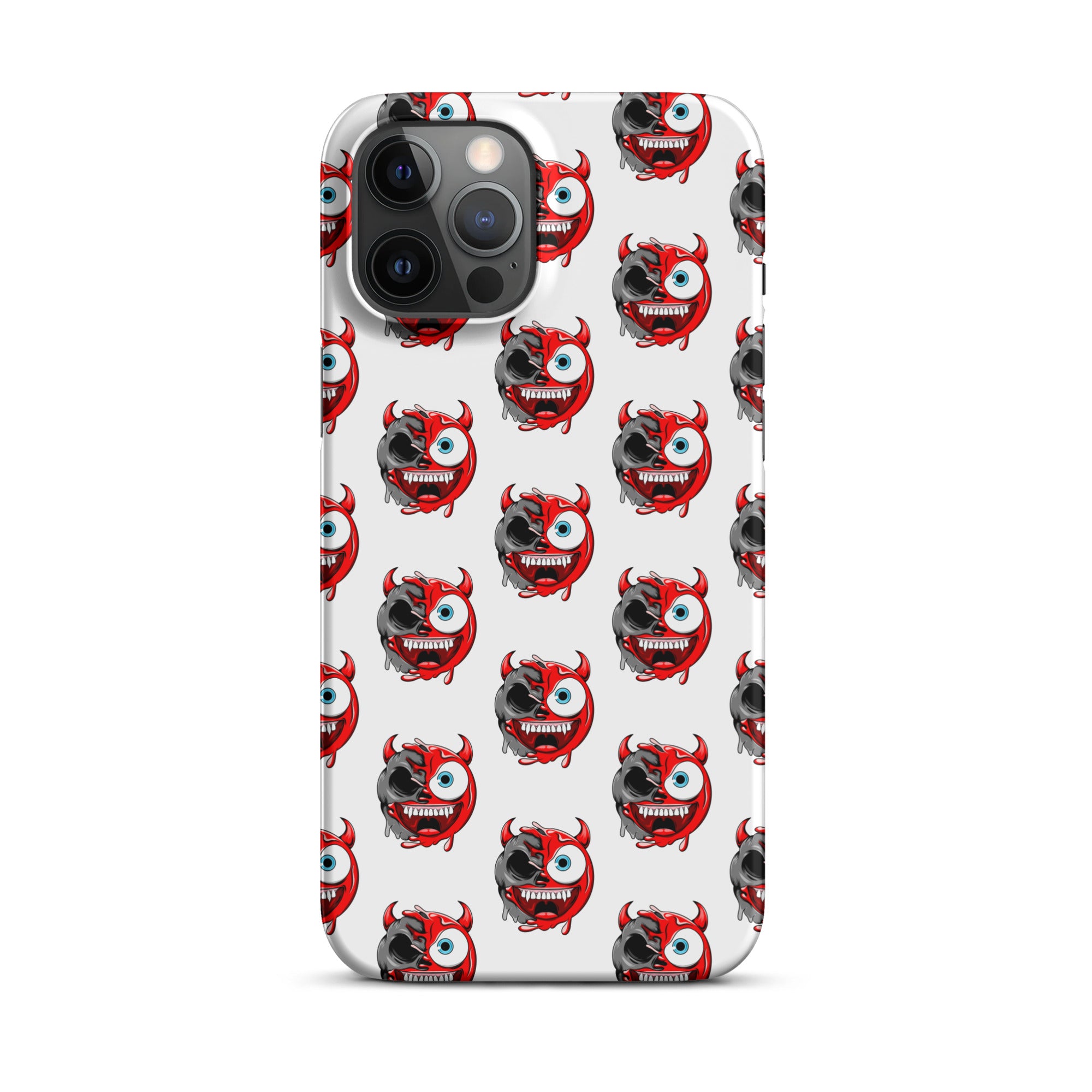 Cover iPhone Resistente – Compatibile con Ricarica Wireless – Design Dead Devil Face-Biiply