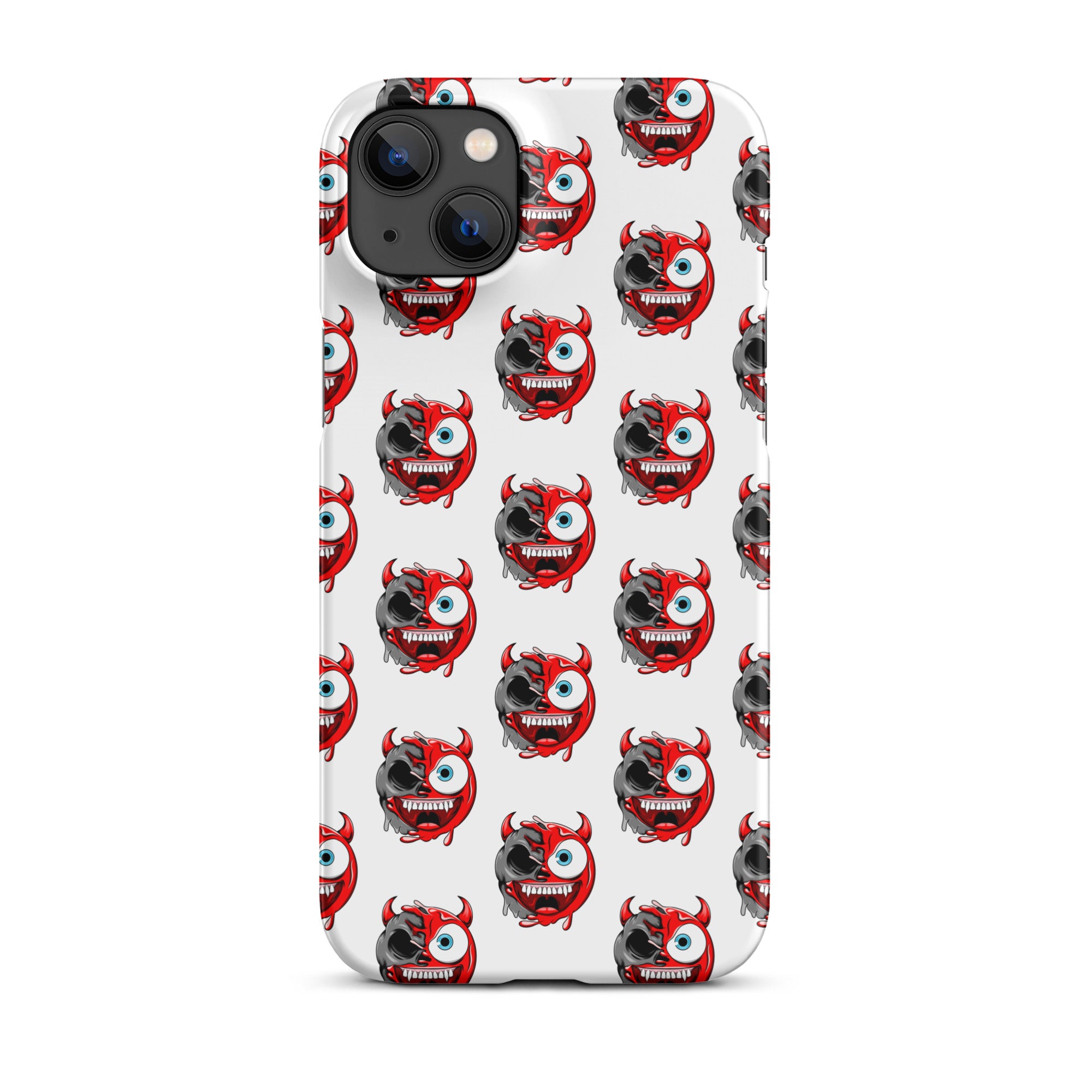 Cover iPhone Resistente – Compatibile con Ricarica Wireless – Design Dead Devil Face-Biiply