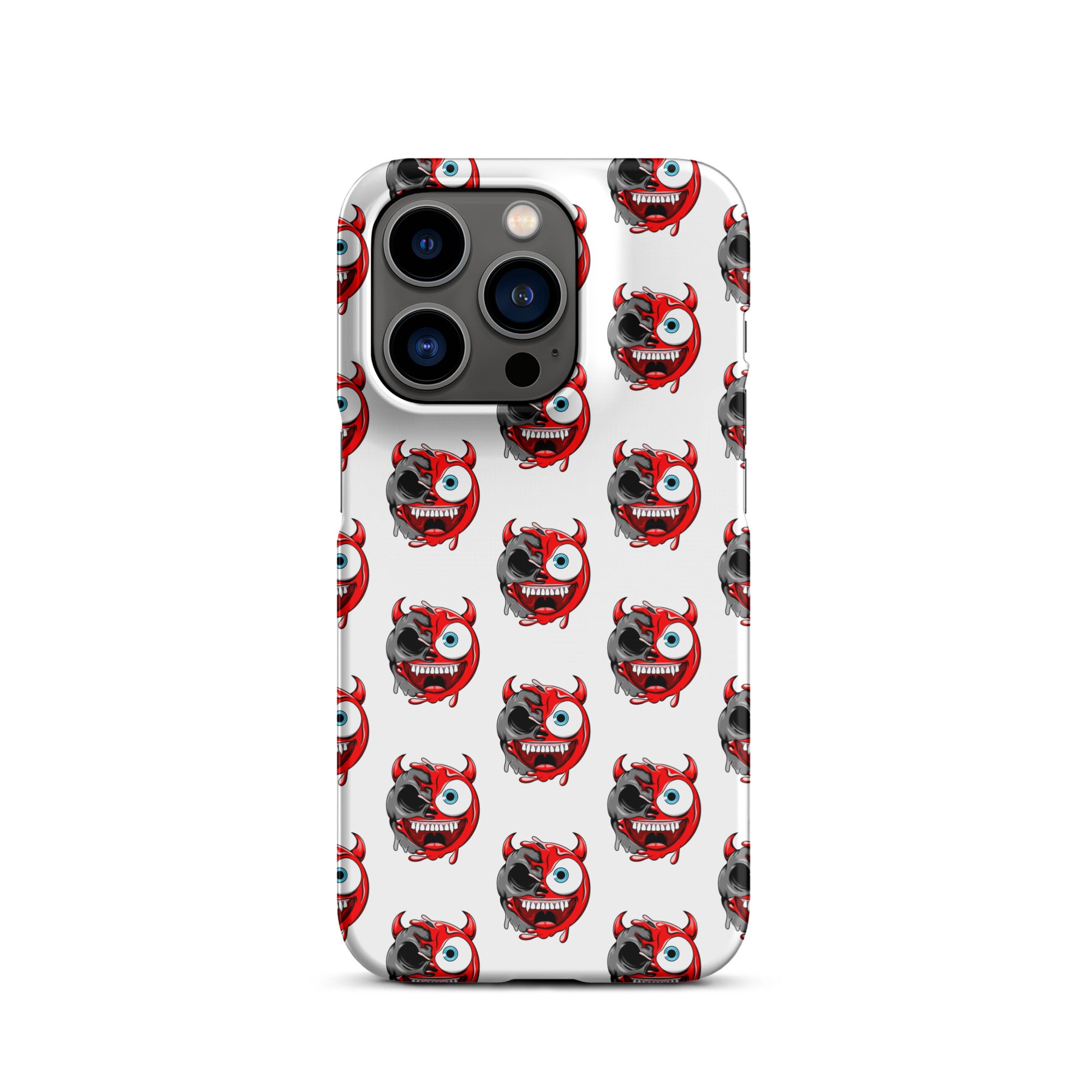 Cover iPhone Resistente – Compatibile con Ricarica Wireless – Design Dead Devil Face-Biiply
